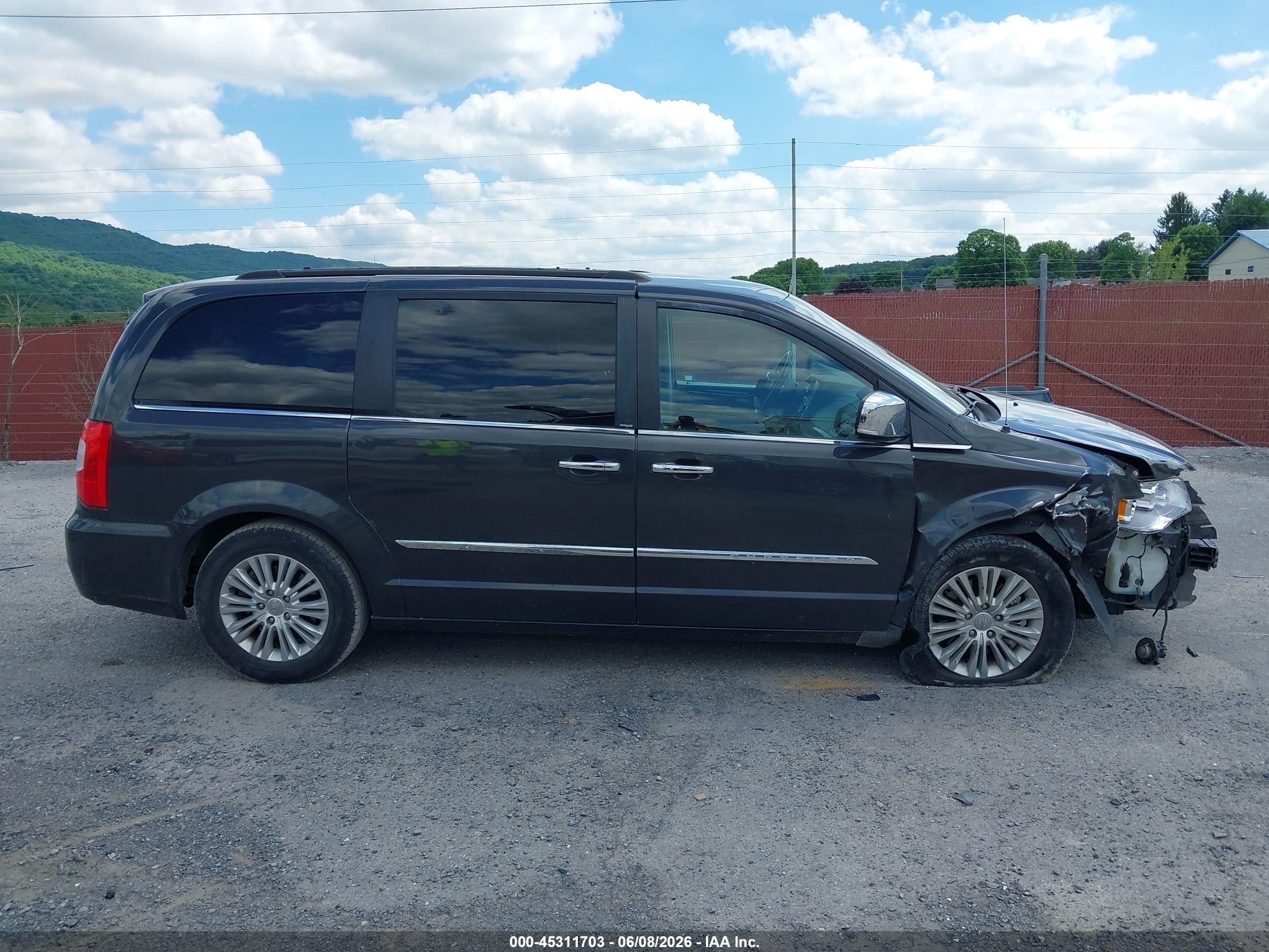 2012 Chrysler Town & Country Touring-l Black vin: 2C4RC1CG9CR260002
