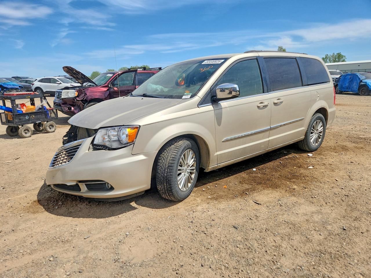 2013 Chrysler Town & Country Touring L Tan vin: 2C4RC1CG9DR558194