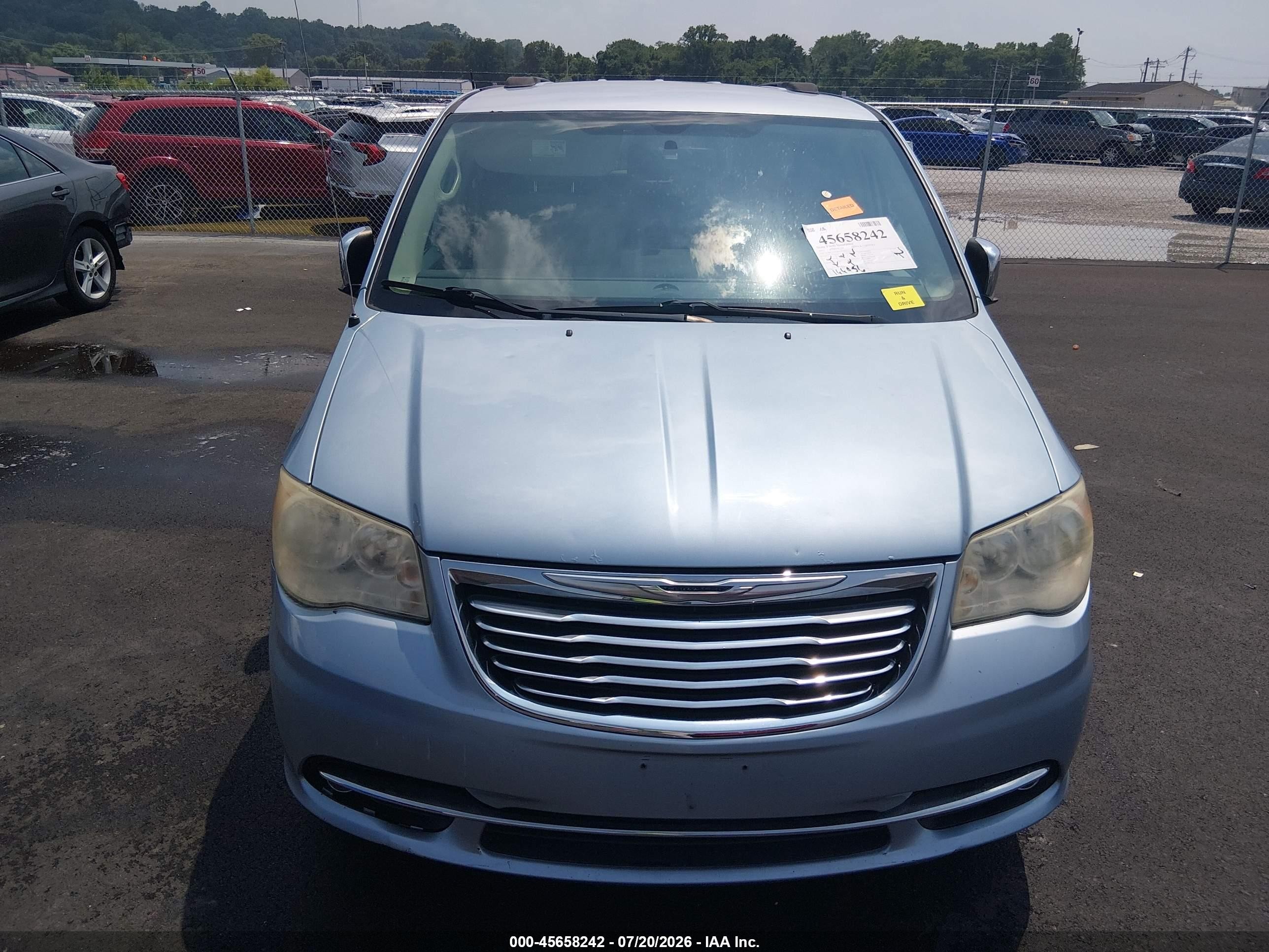 2013 Chrysler Town & Country Touring-l Blue vin: 2C4RC1CG9DR570720