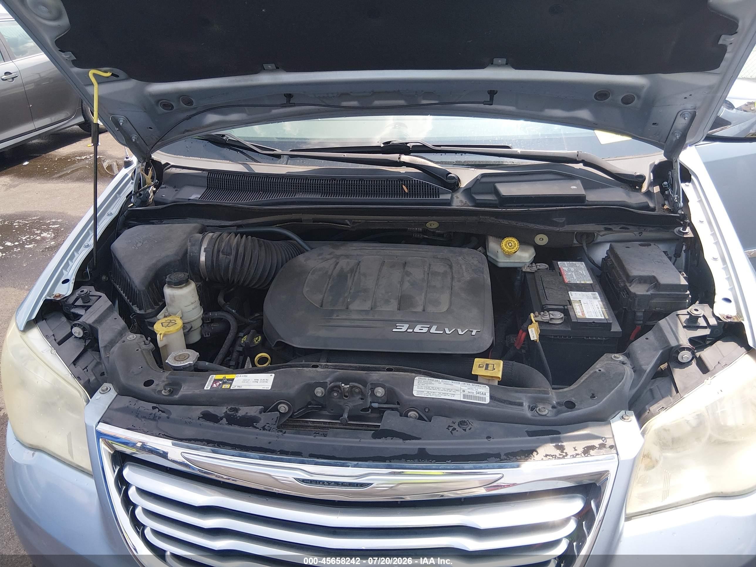 2013 Chrysler Town & Country Touring-l Blue vin: 2C4RC1CG9DR570720