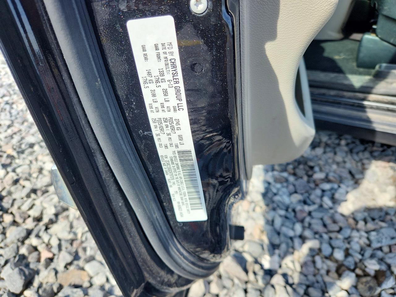 2013 Chrysler Town & Country Touring L Black vin: 2C4RC1CG9DR649935