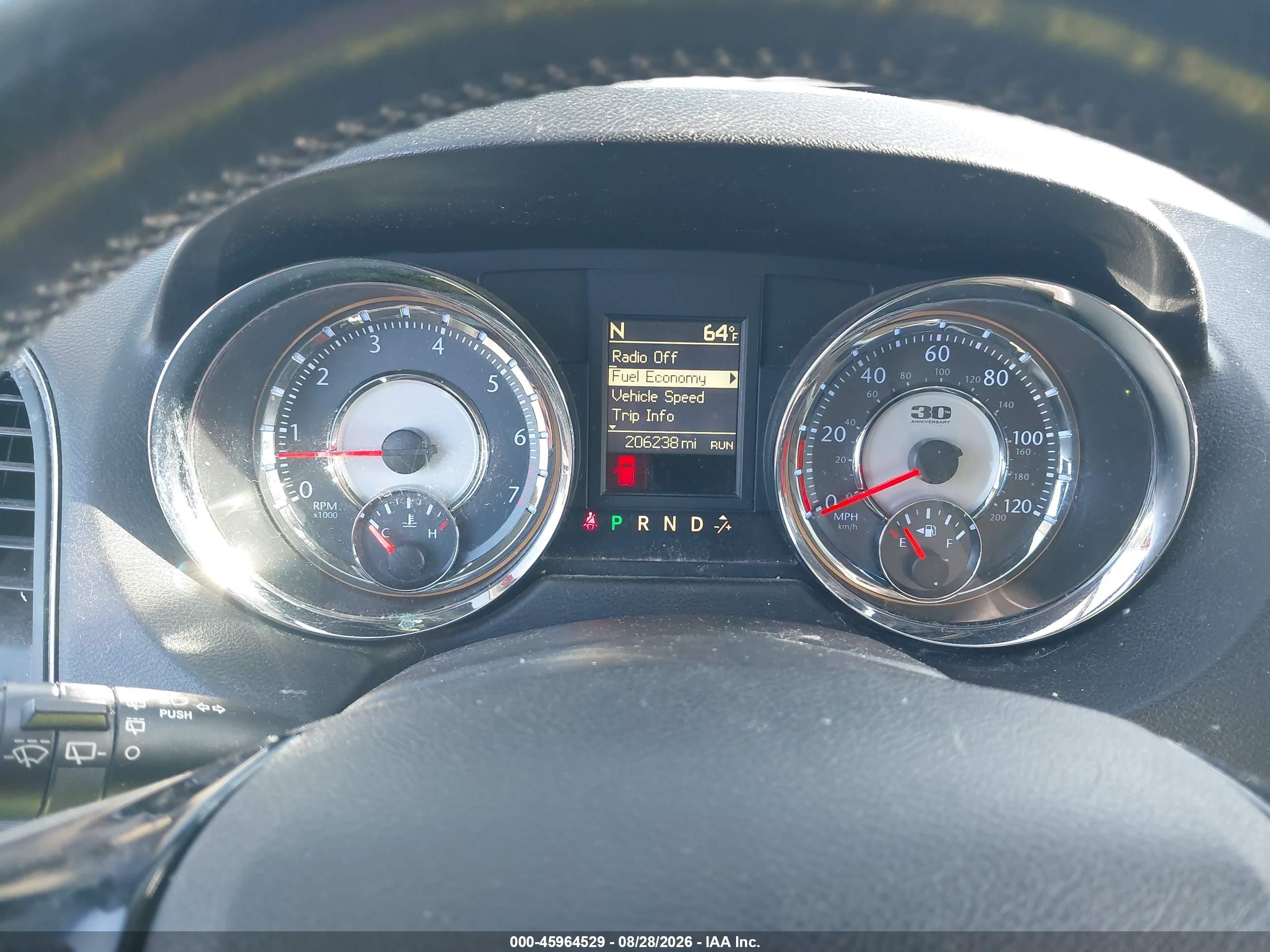 2014 Chrysler Town & Country Touring-l 30th Anniversary Серый vin: 2C4RC1CG9ER195963