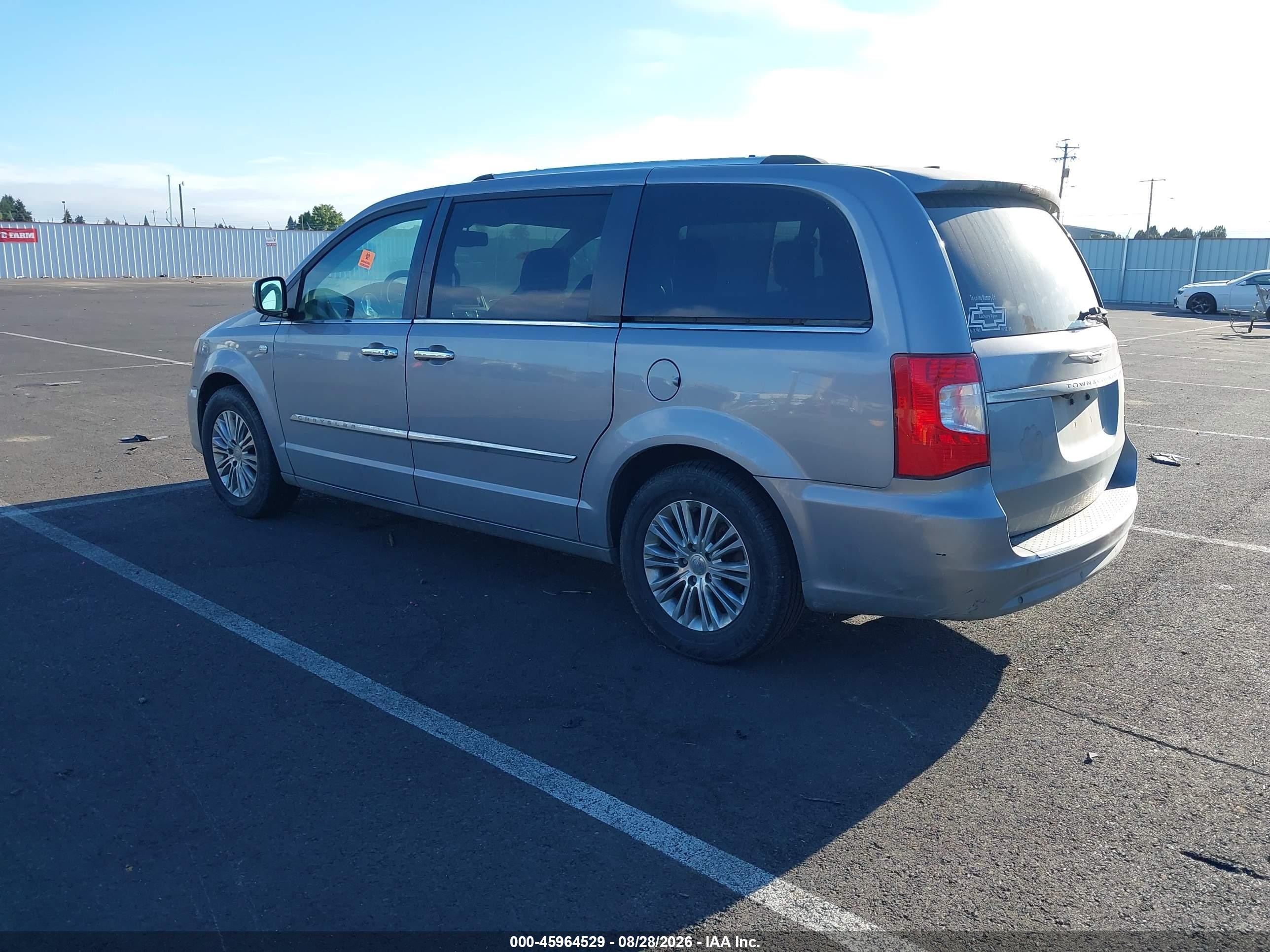 2014 Chrysler Town & Country Touring-l 30th Anniversary Серый vin: 2C4RC1CG9ER195963