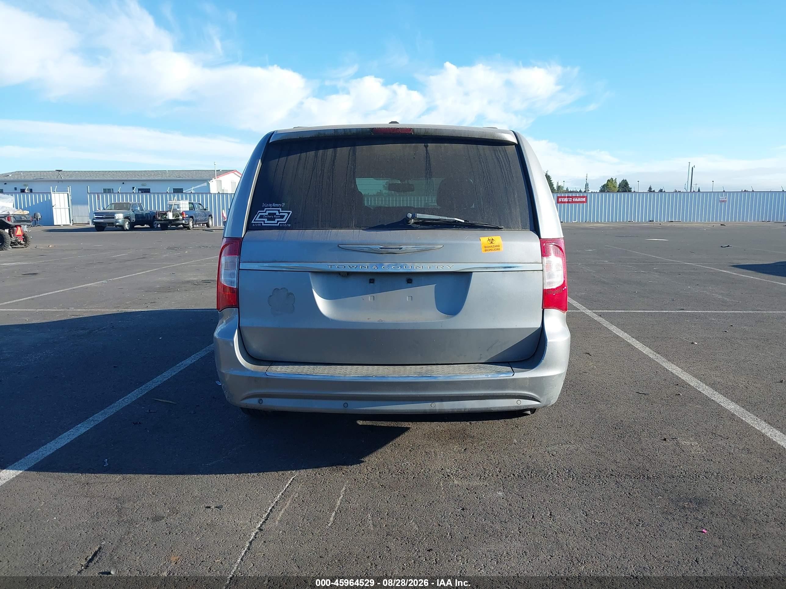 2014 Chrysler Town & Country Touring-l 30th Anniversary Серый vin: 2C4RC1CG9ER195963