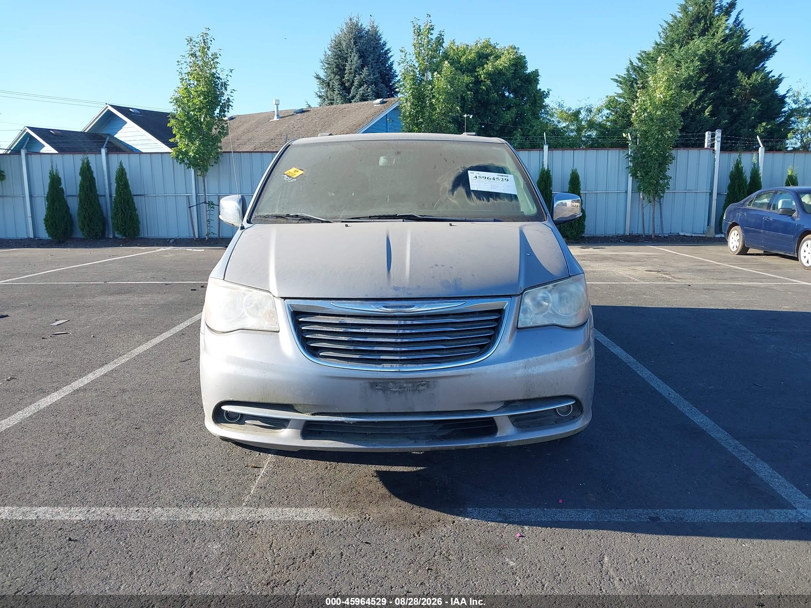 2014 Chrysler Town & Country Touring-l 30th Anniversary Серый vin: 2C4RC1CG9ER195963