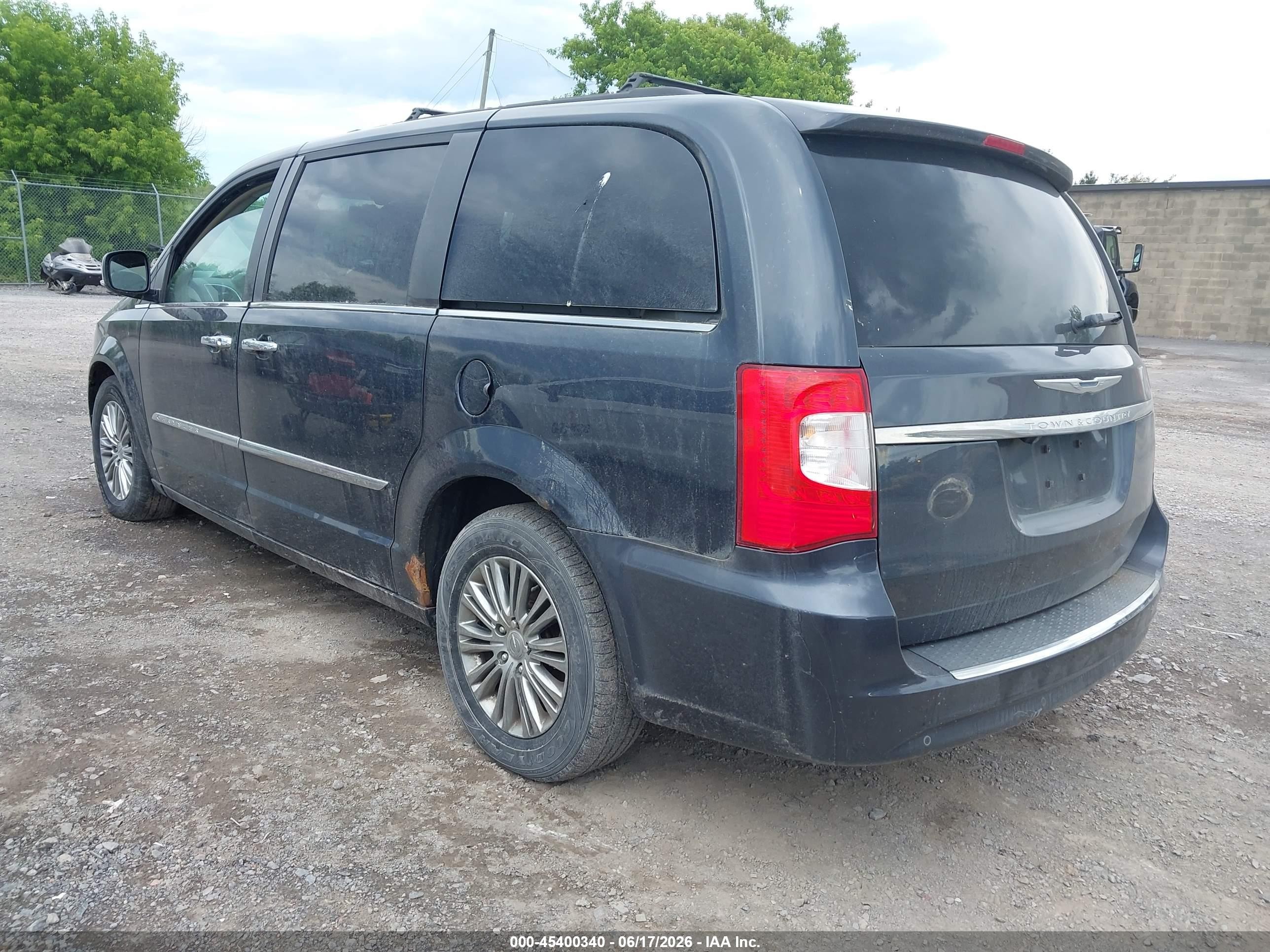 2014 Chrysler Town & Country Touring-l Black vin: 2C4RC1CG9ER232543