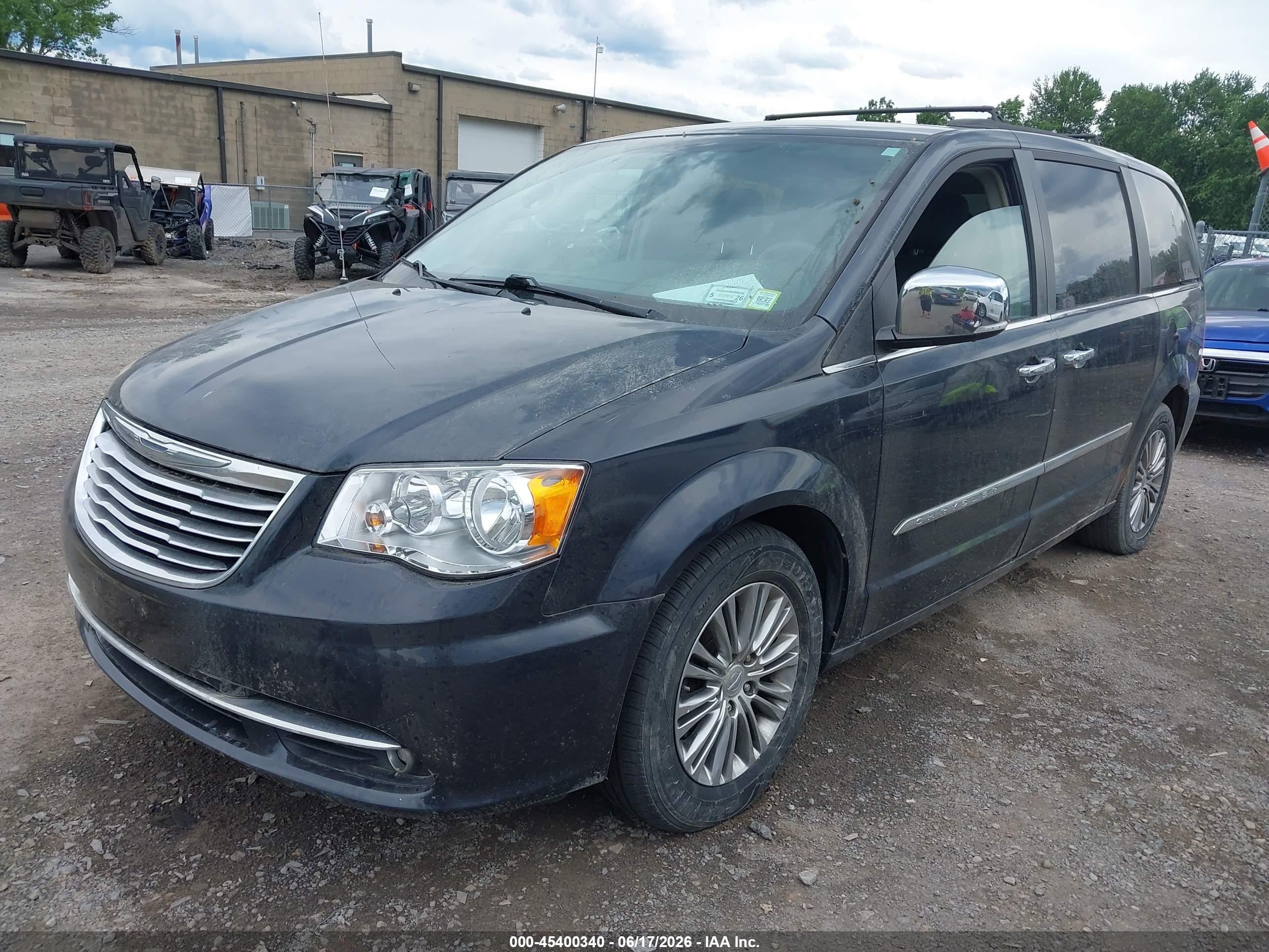 2014 Chrysler Town & Country Touring-l Black vin: 2C4RC1CG9ER232543