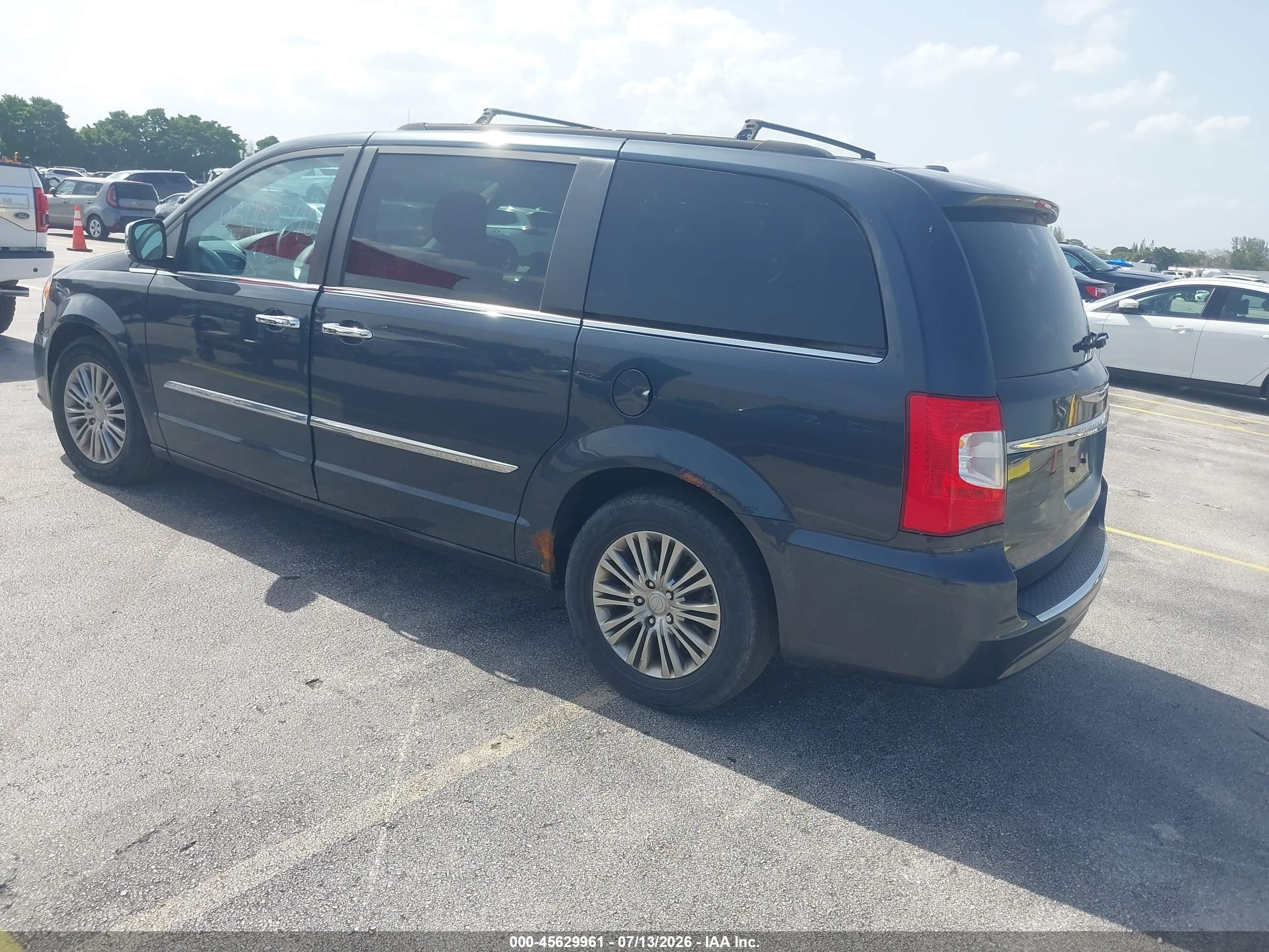 2014 Chrysler Town & Country Touring-l Gray vin: 2C4RC1CG9ER232543