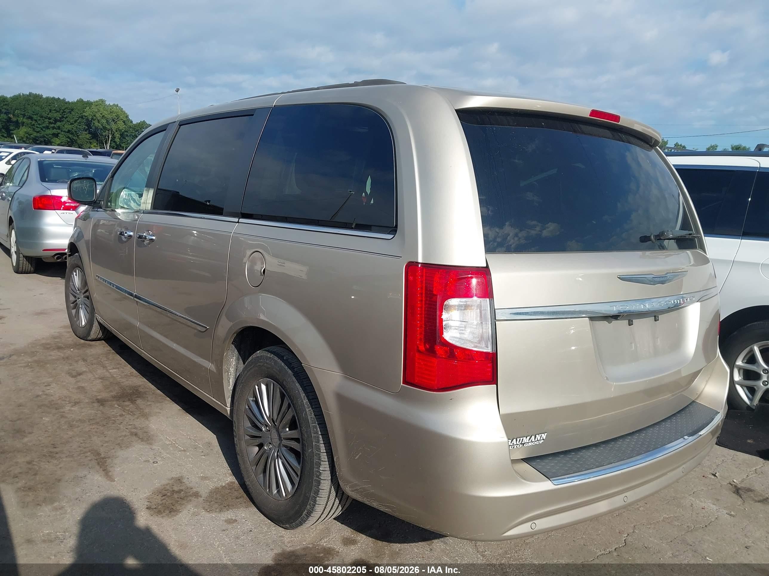 2014 Chrysler Town & Country Touring-l Gold vin: 2C4RC1CG9ER284982