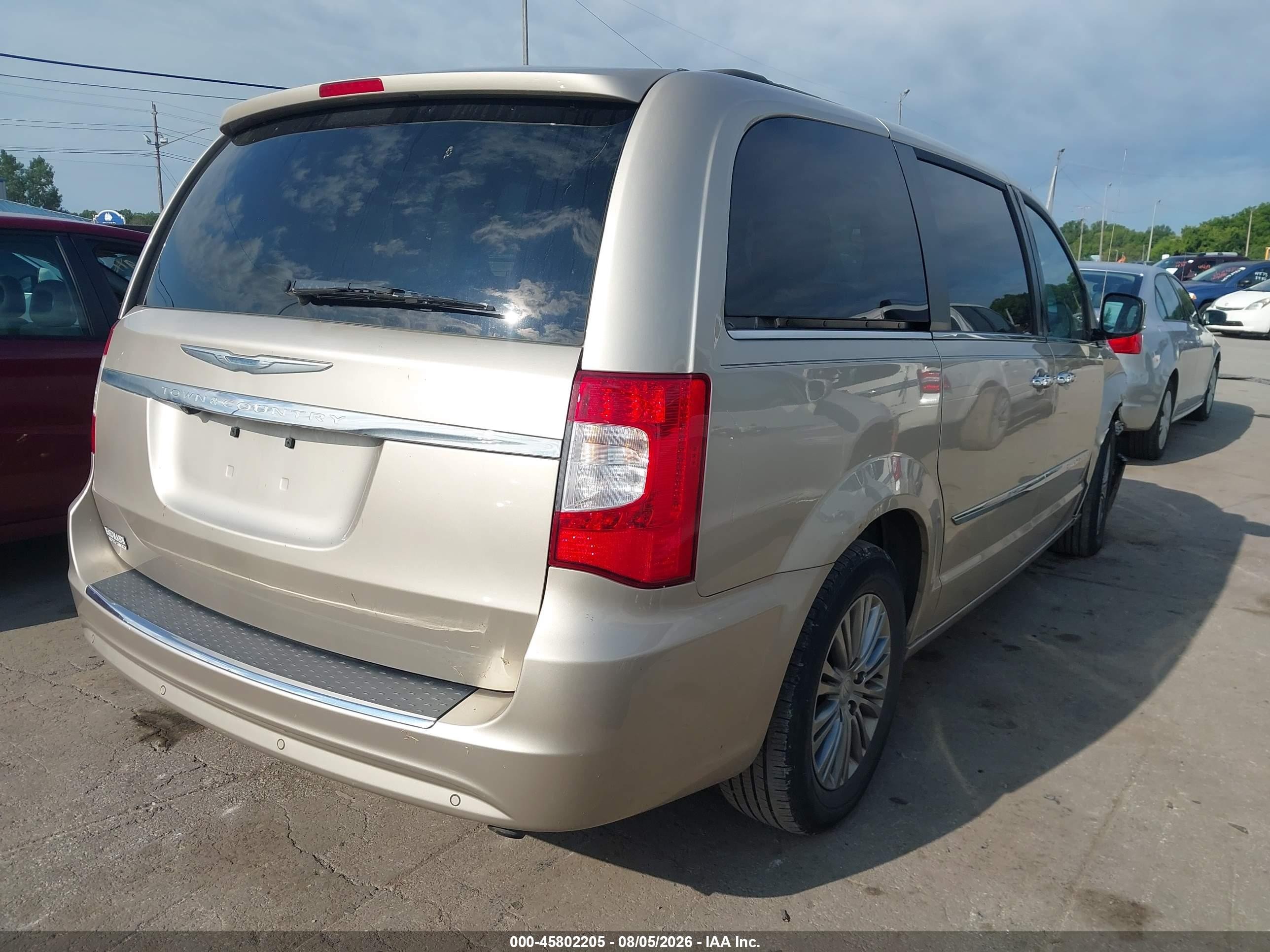 2014 Chrysler Town & Country Touring-l Gold vin: 2C4RC1CG9ER284982