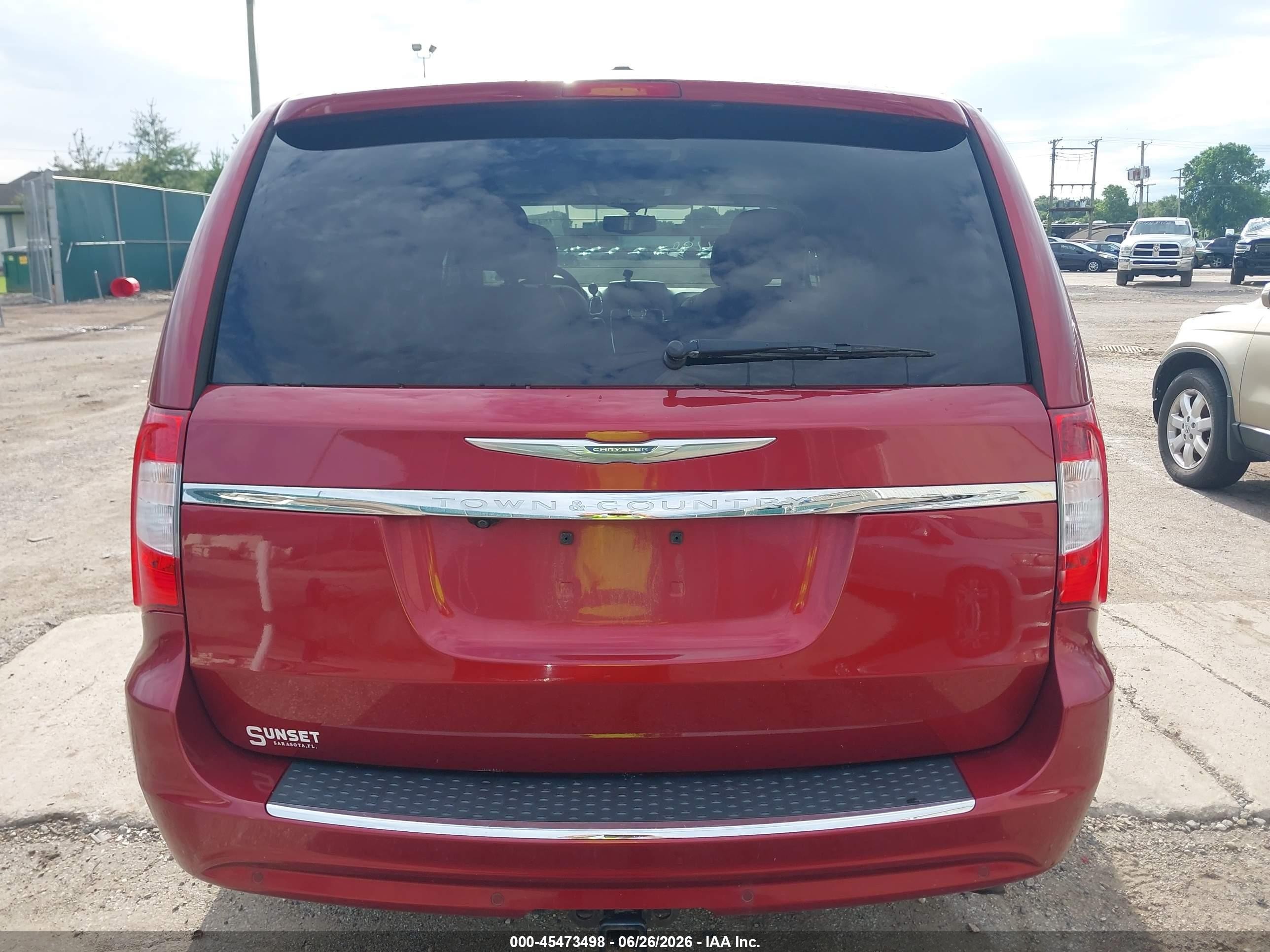 2014 Chrysler Town & Country Touring-l Красный vin: 2C4RC1CG9ER285775