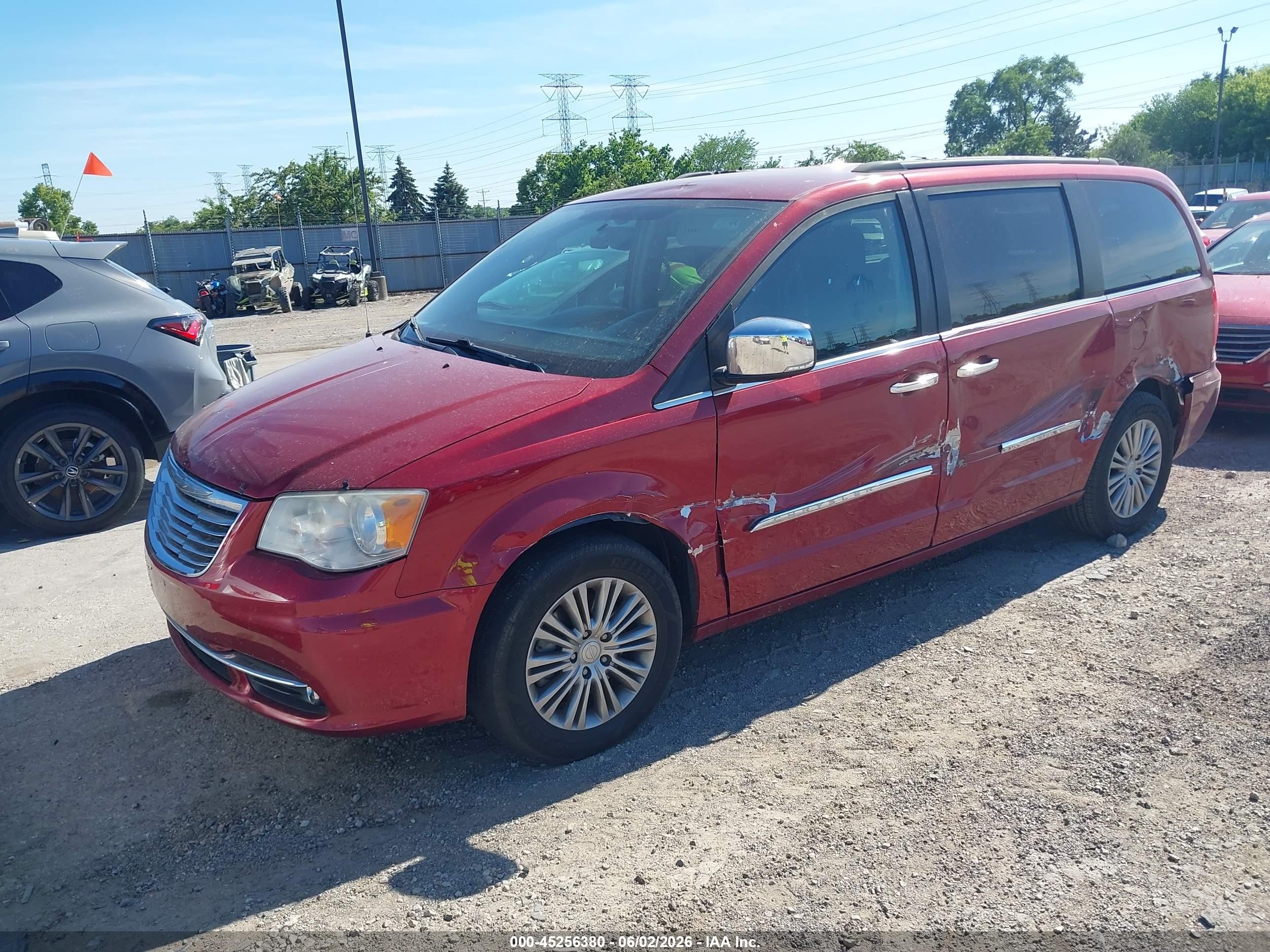 2014 Chrysler Town & Country Touring-l Red vin: 2C4RC1CG9ER413187