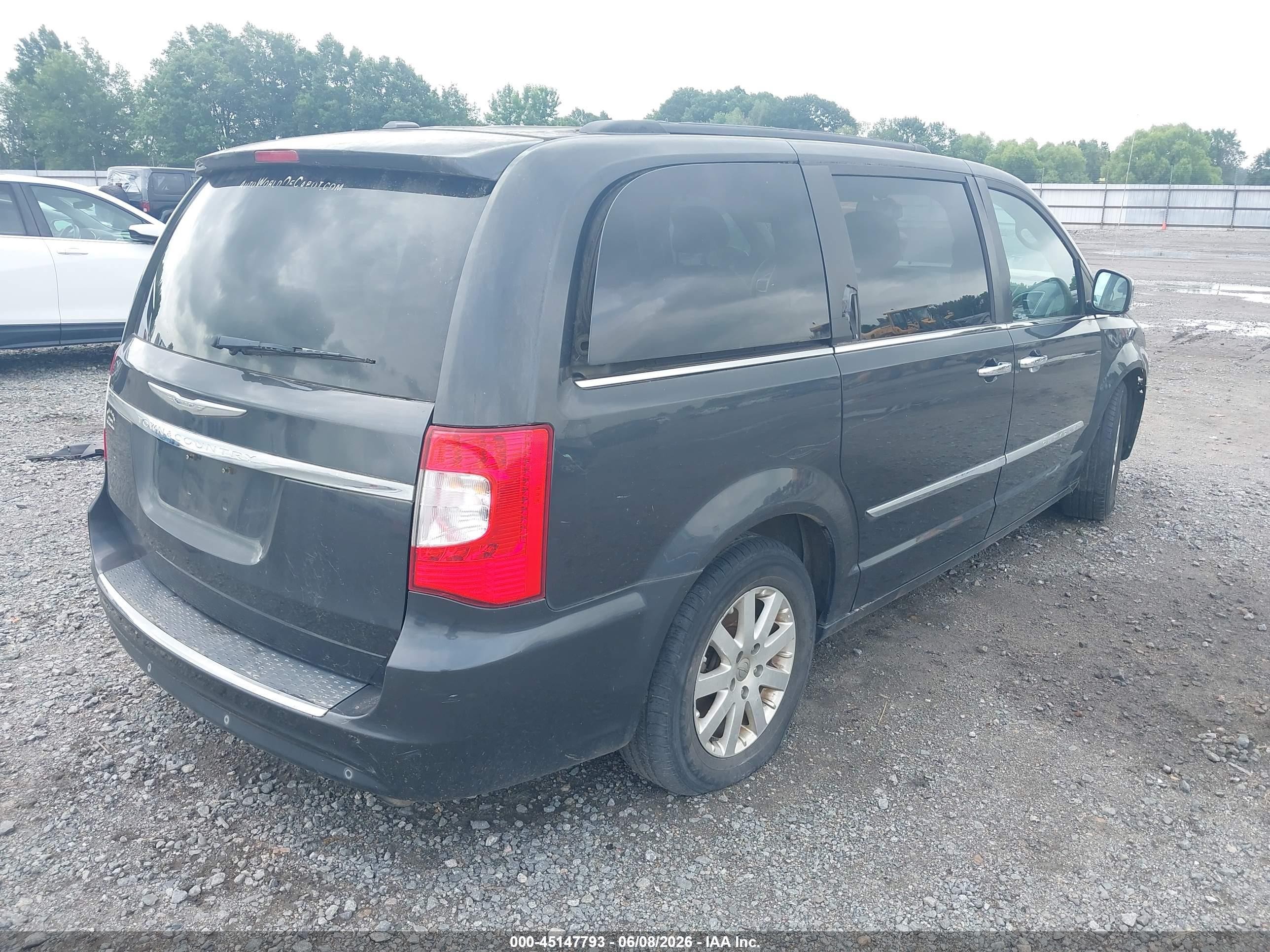 2012 Chrysler Town & Country Touring-l Gray vin: 2C4RC1CGXCR170700