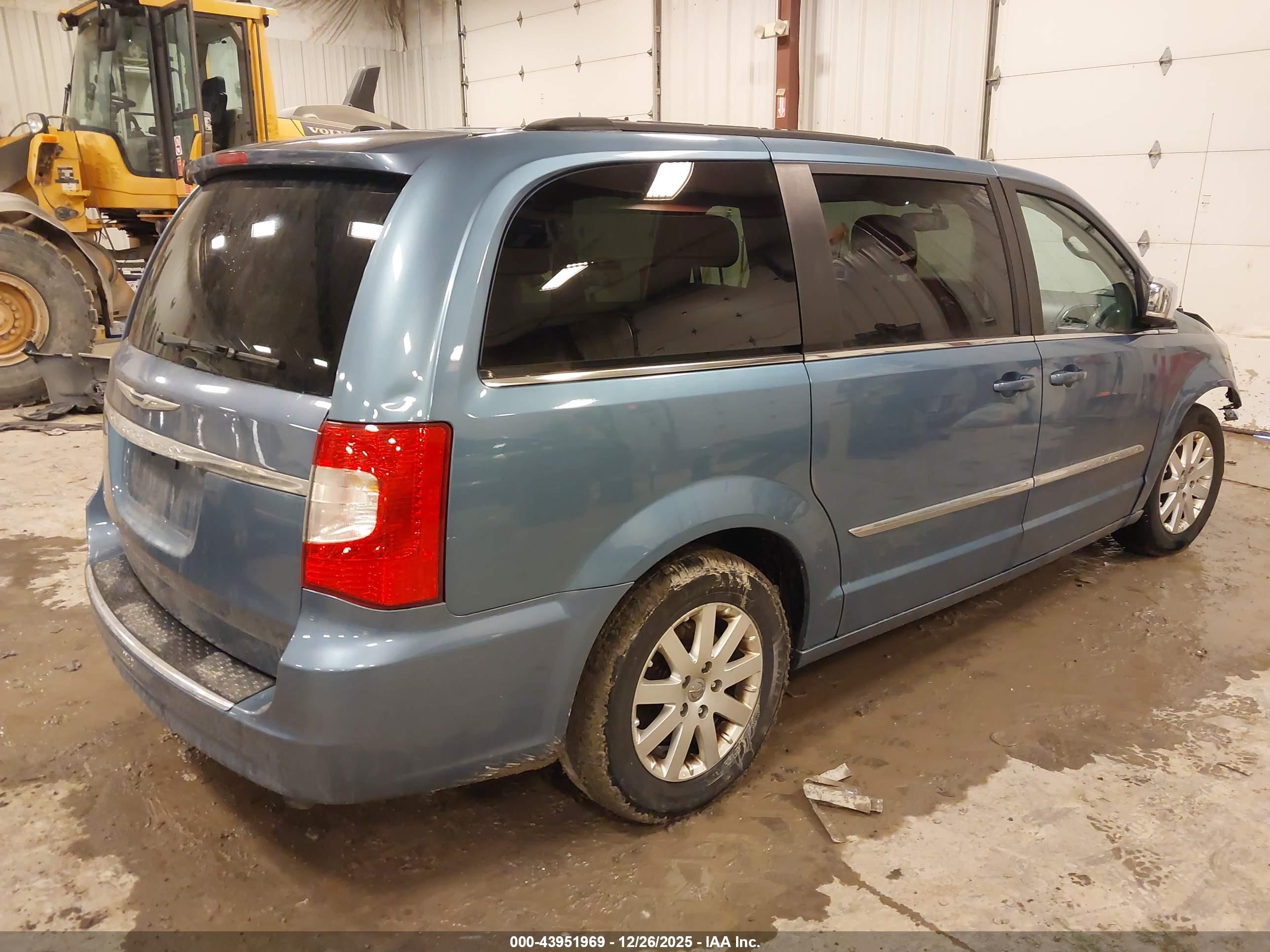 2012 Chrysler Town & Country Touring-l Синий vin: 2C4RC1CGXCR181616