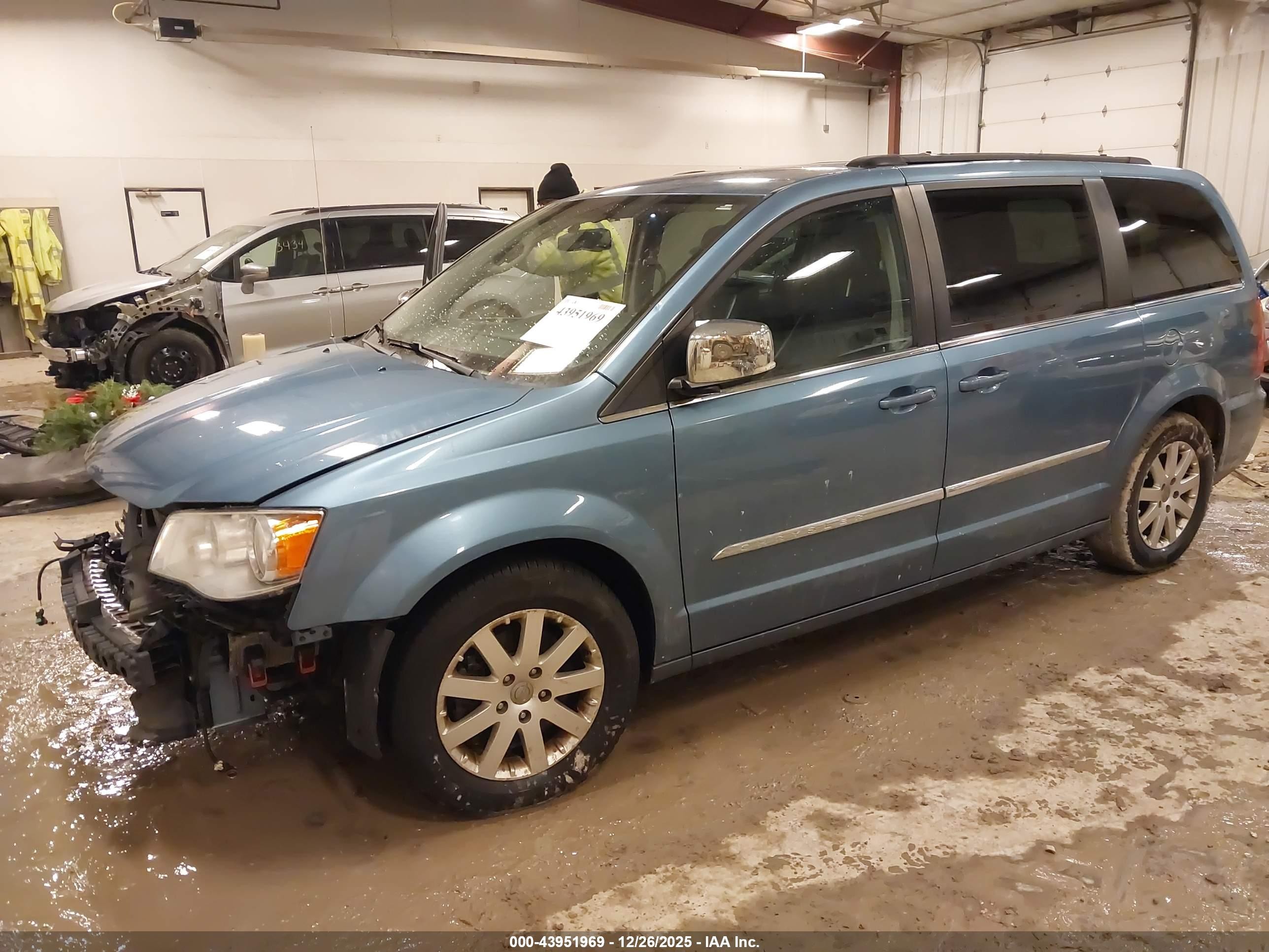 2012 Chrysler Town & Country Touring-l Синий vin: 2C4RC1CGXCR181616