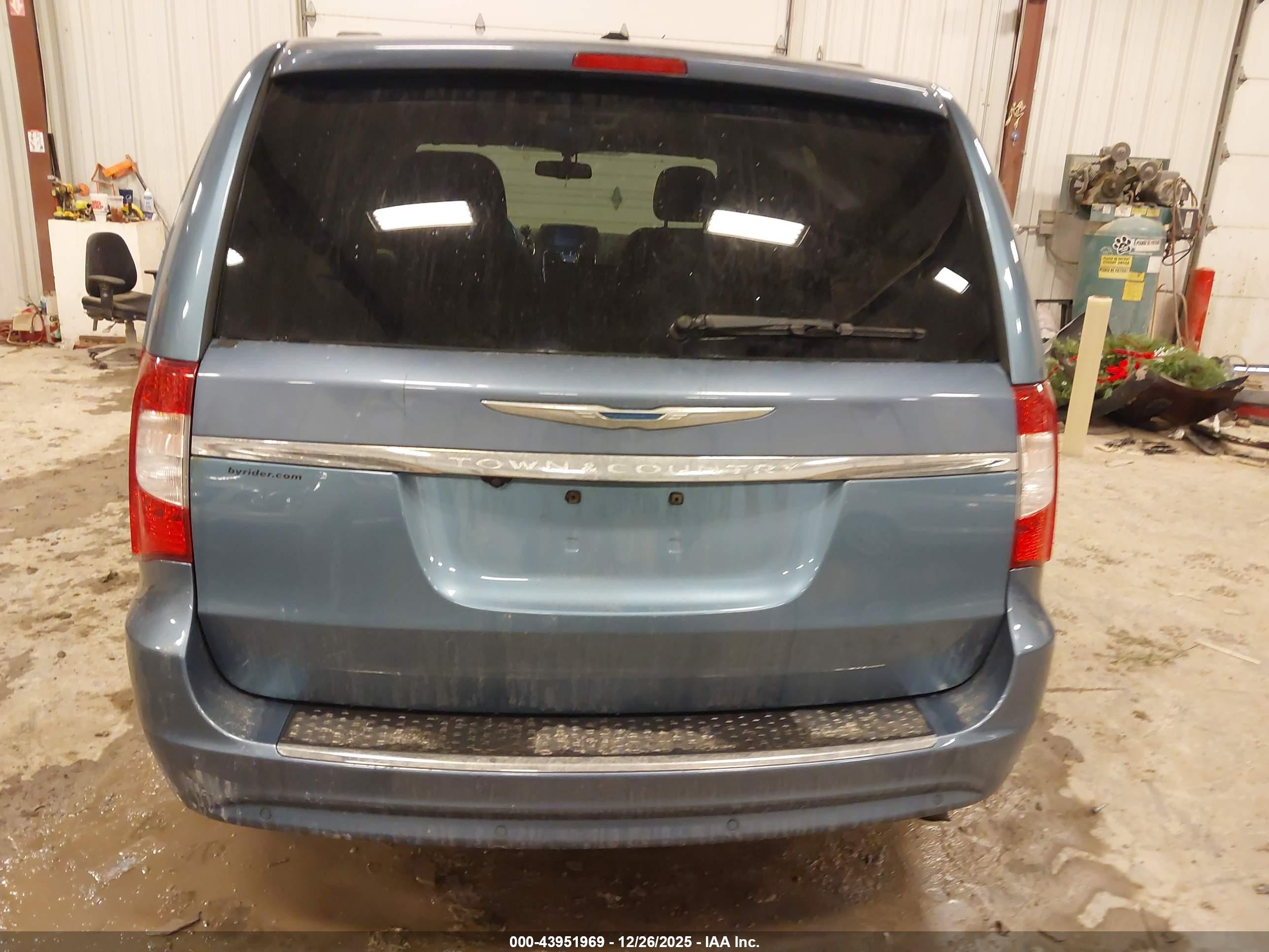 2012 Chrysler Town & Country Touring-l Синий vin: 2C4RC1CGXCR181616