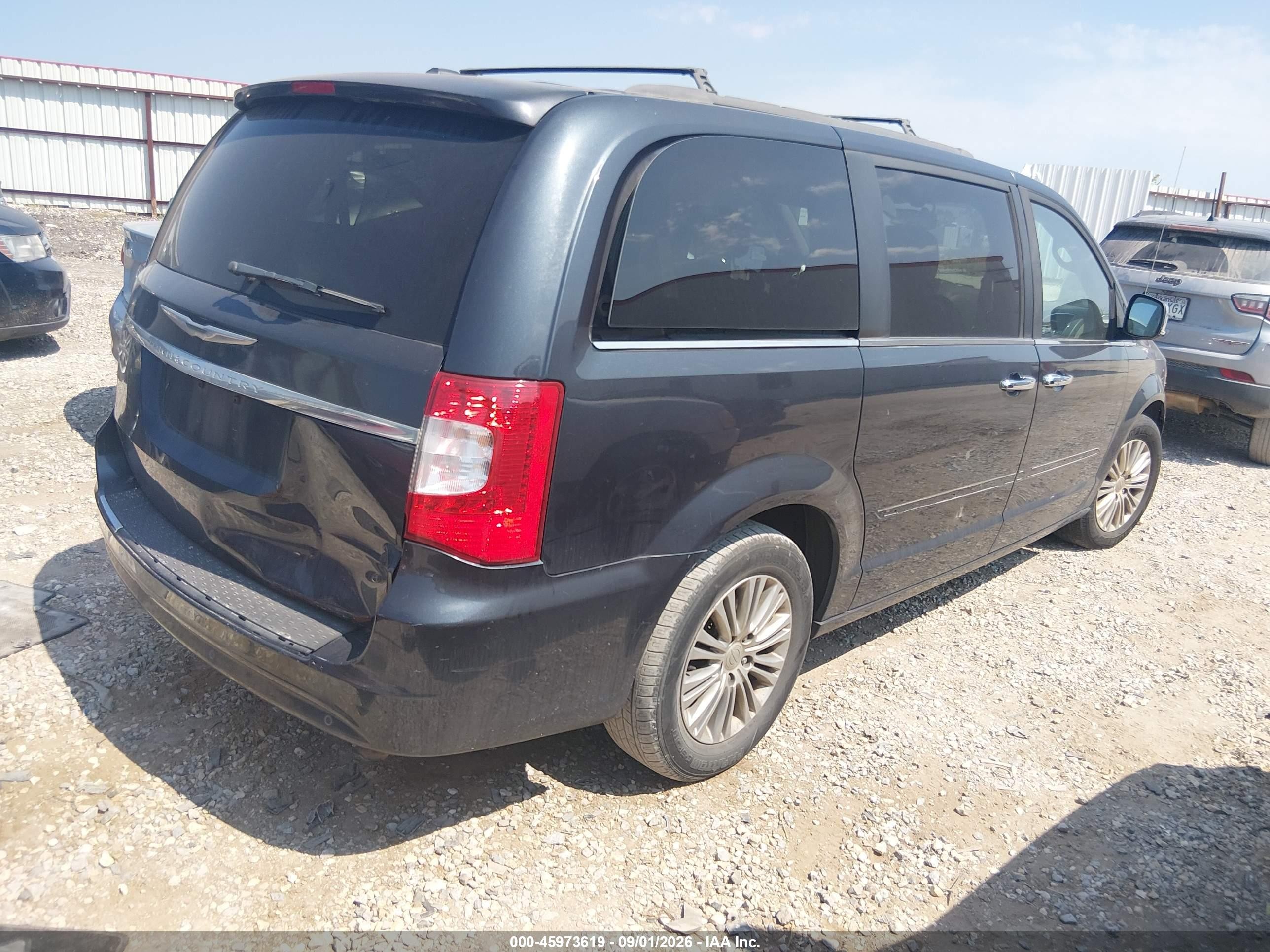 2013 Chrysler Town & Country Touring-l Серый vin: 2C4RC1CGXDR692020