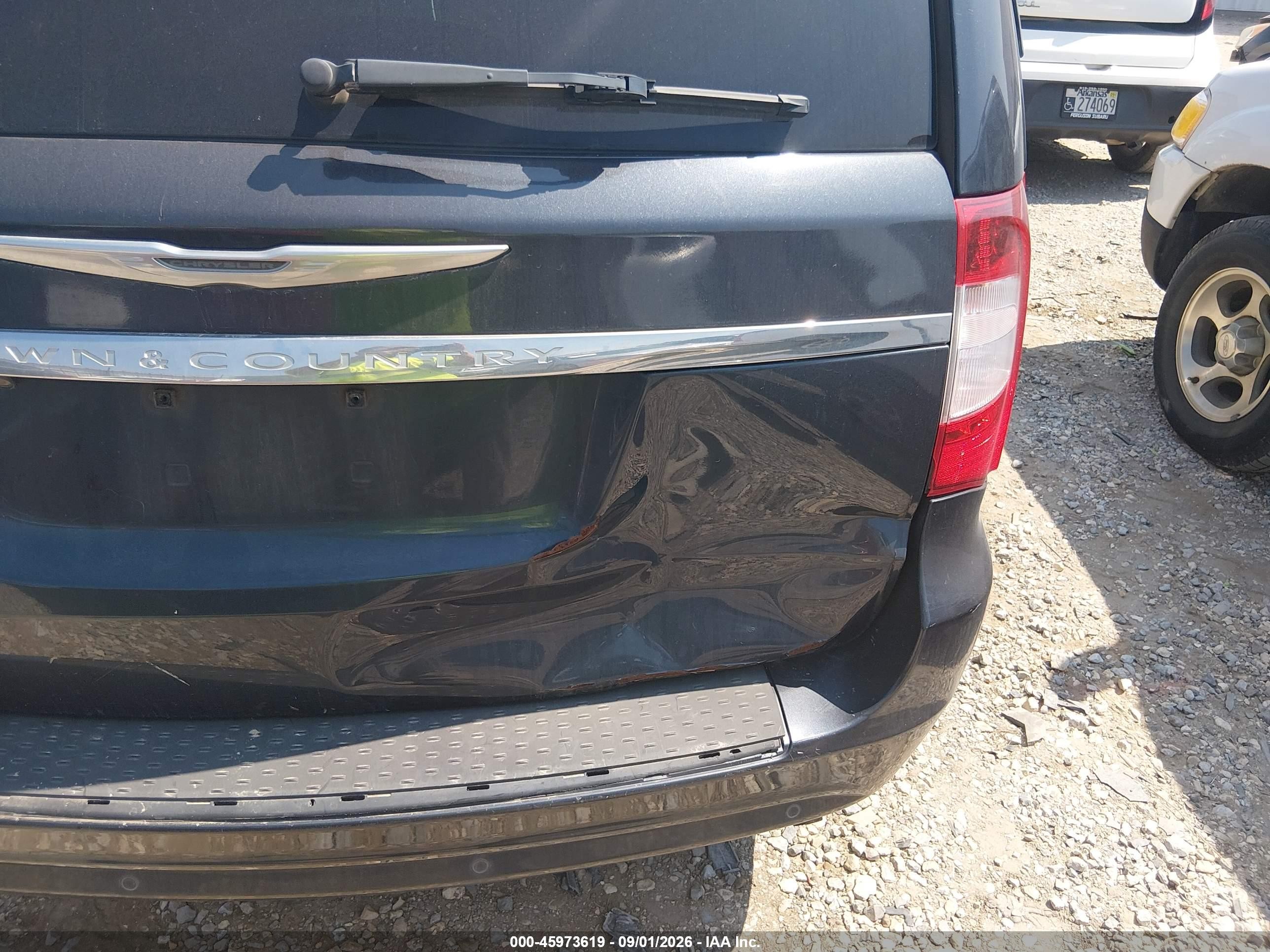 2013 Chrysler Town & Country Touring-l Серый vin: 2C4RC1CGXDR692020