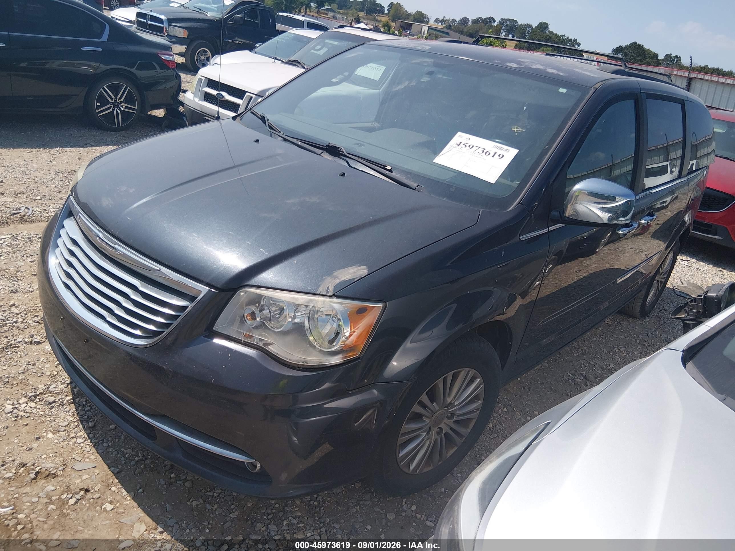 2013 Chrysler Town & Country Touring-l Серый vin: 2C4RC1CGXDR692020