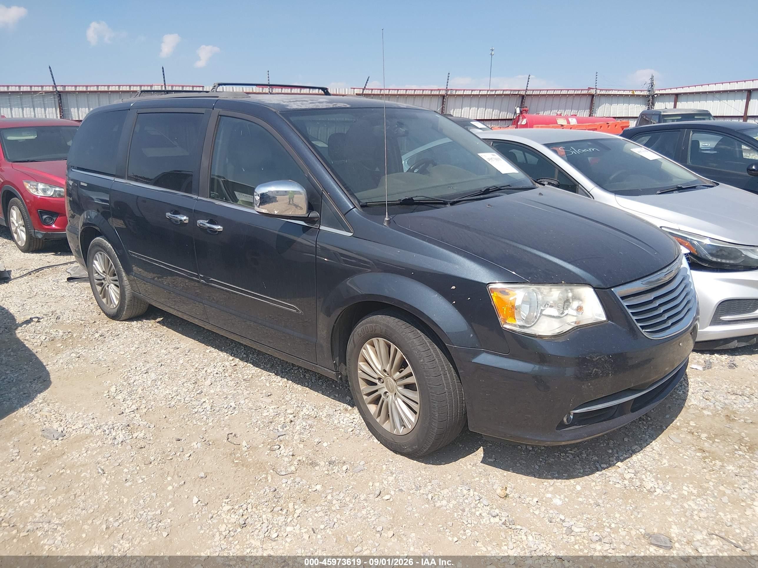 2013 Chrysler Town & Country Touring-l Серый vin: 2C4RC1CGXDR692020