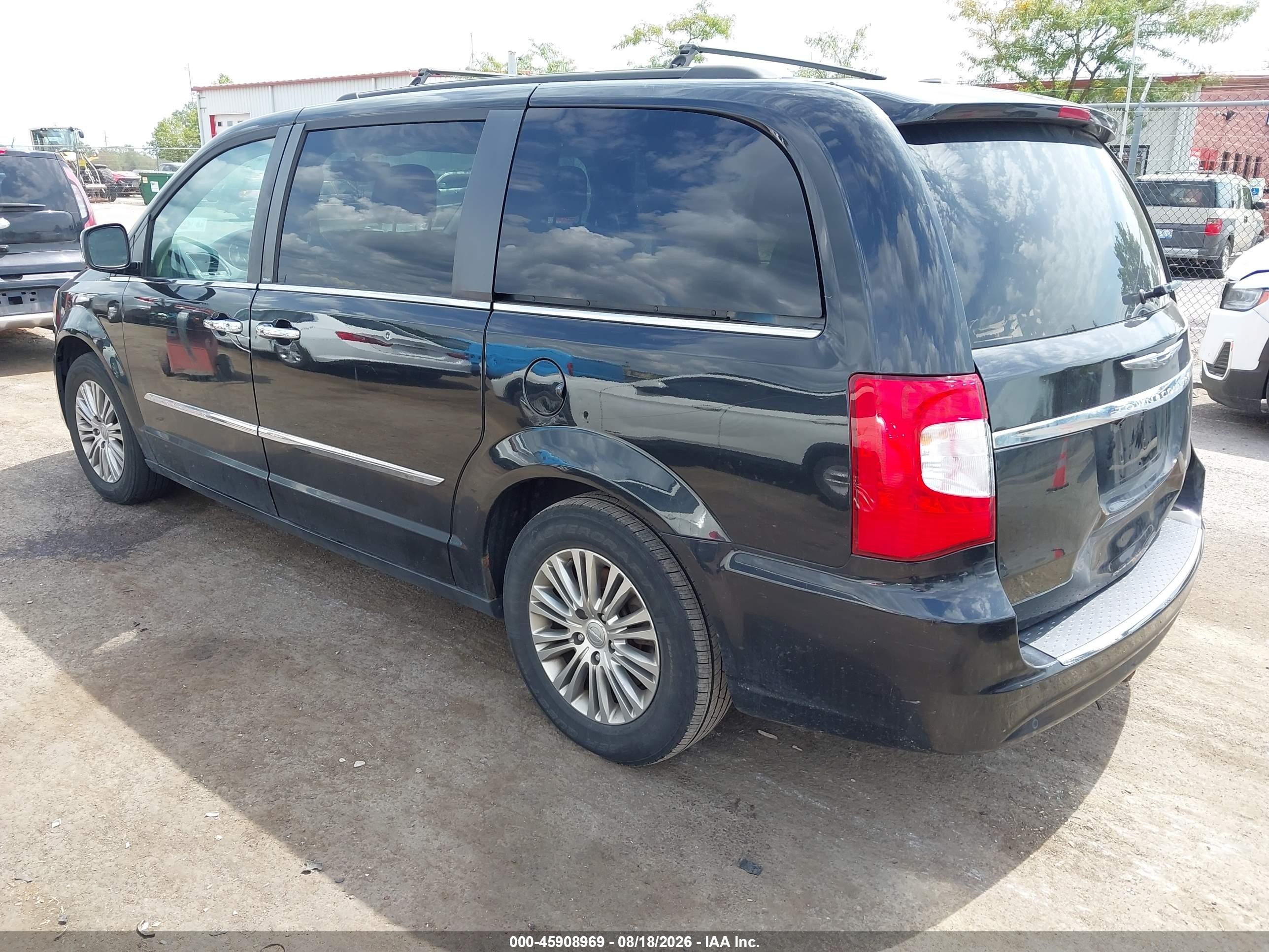 2013 Chrysler Town & Country Touring-l Black vin: 2C4RC1CGXDR806422
