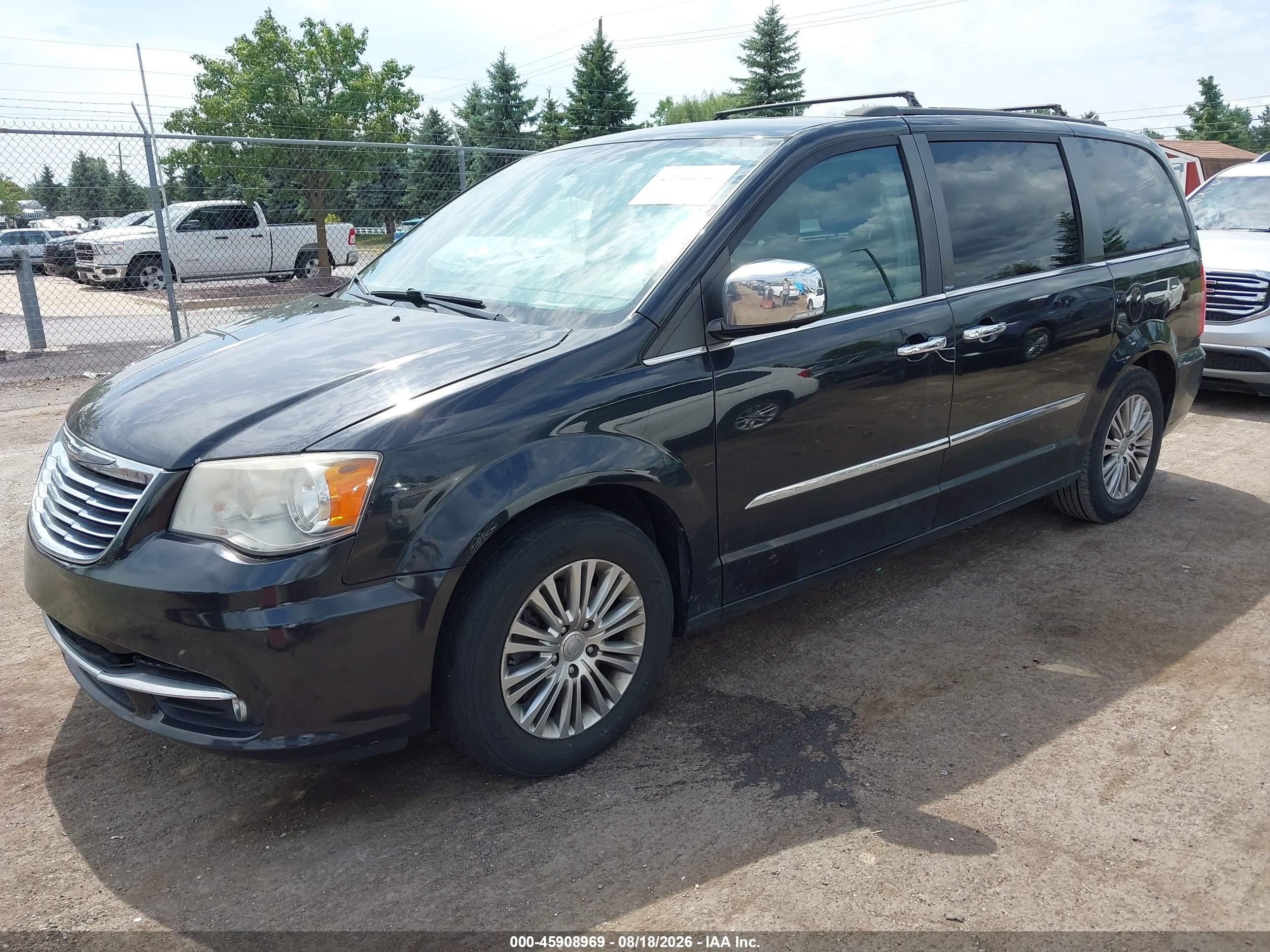 2013 Chrysler Town & Country Touring-l Black vin: 2C4RC1CGXDR806422