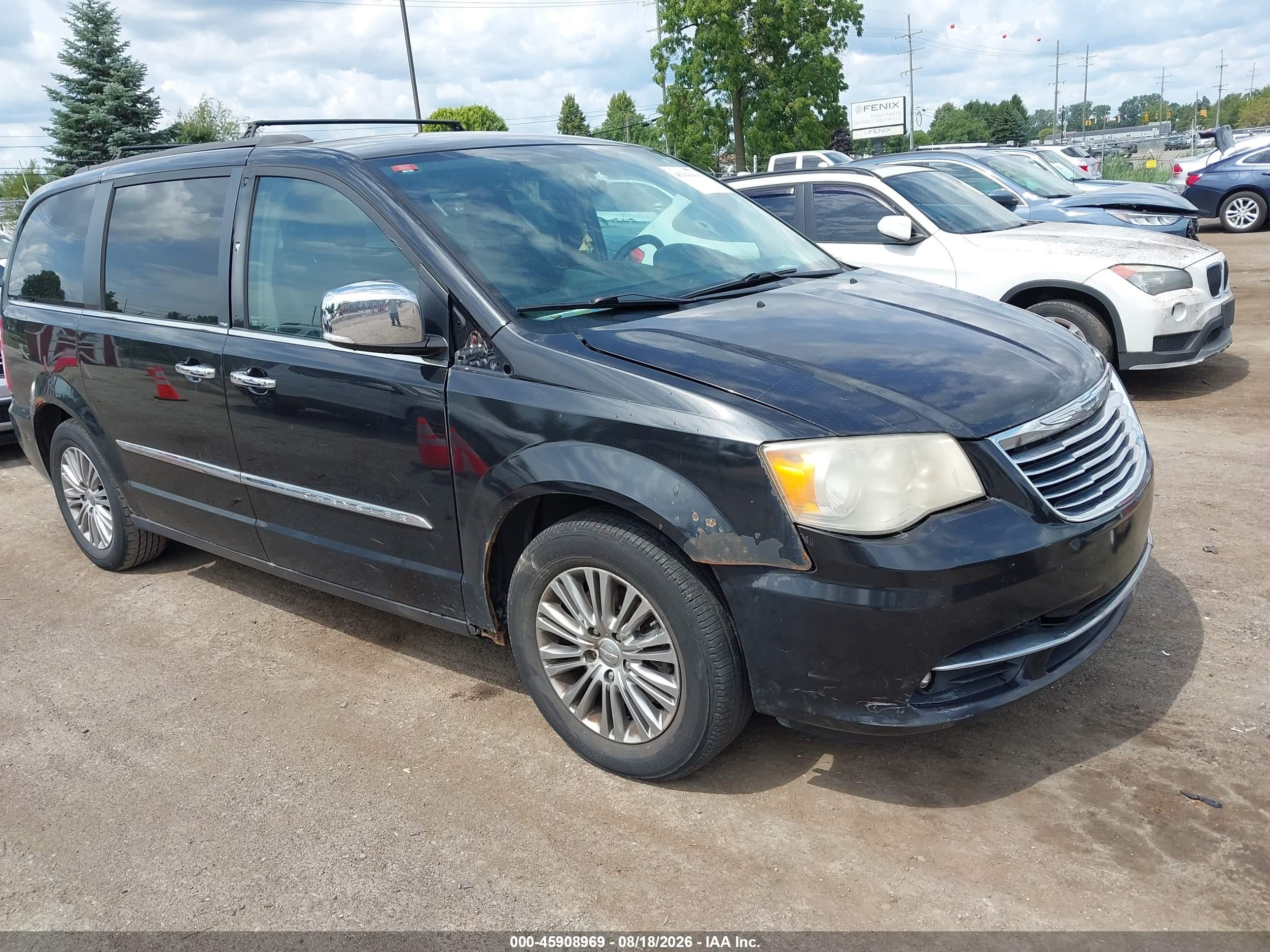 2013 Chrysler Town & Country Touring-l Black vin: 2C4RC1CGXDR806422