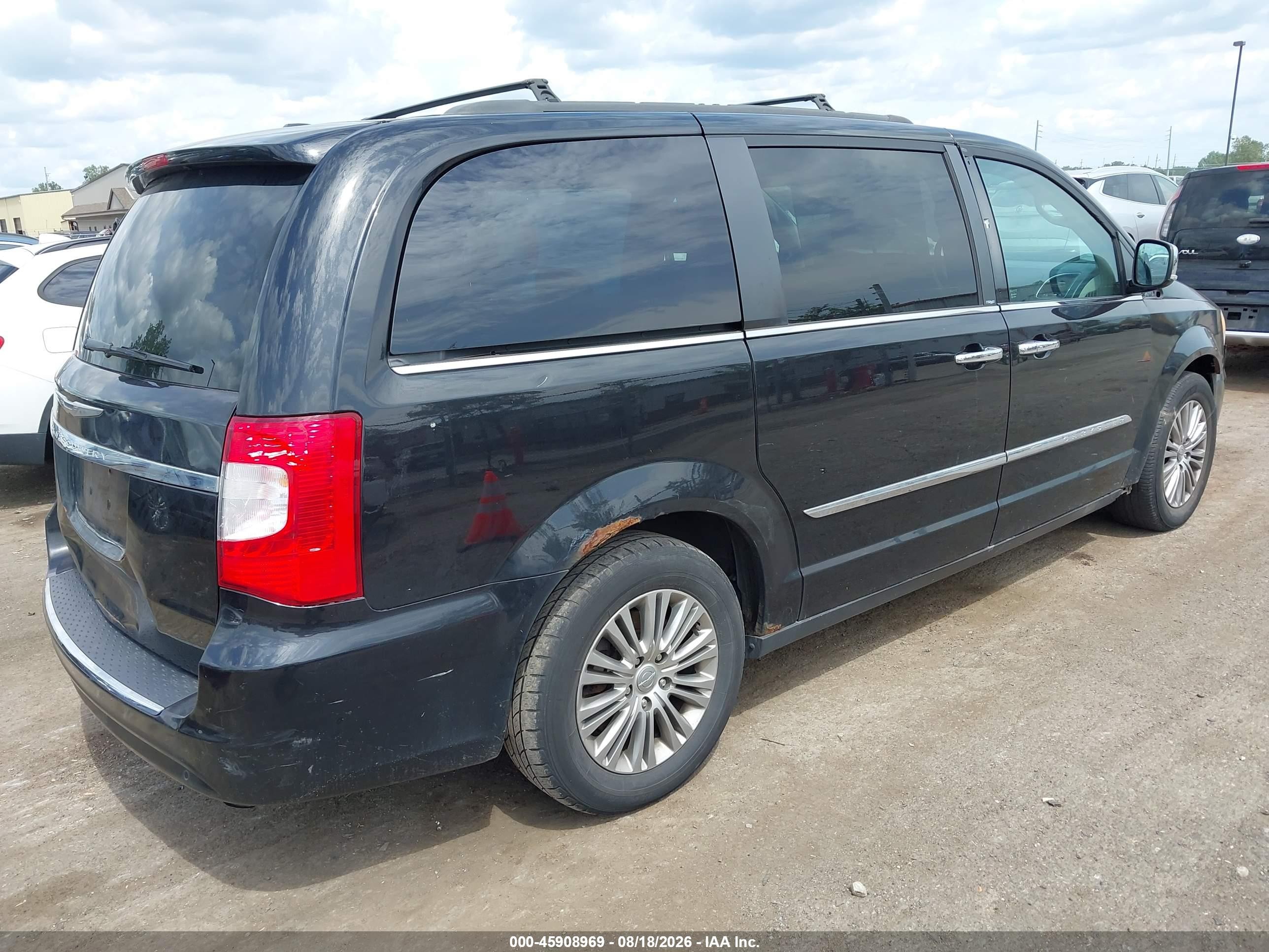 2013 Chrysler Town & Country Touring-l Black vin: 2C4RC1CGXDR806422