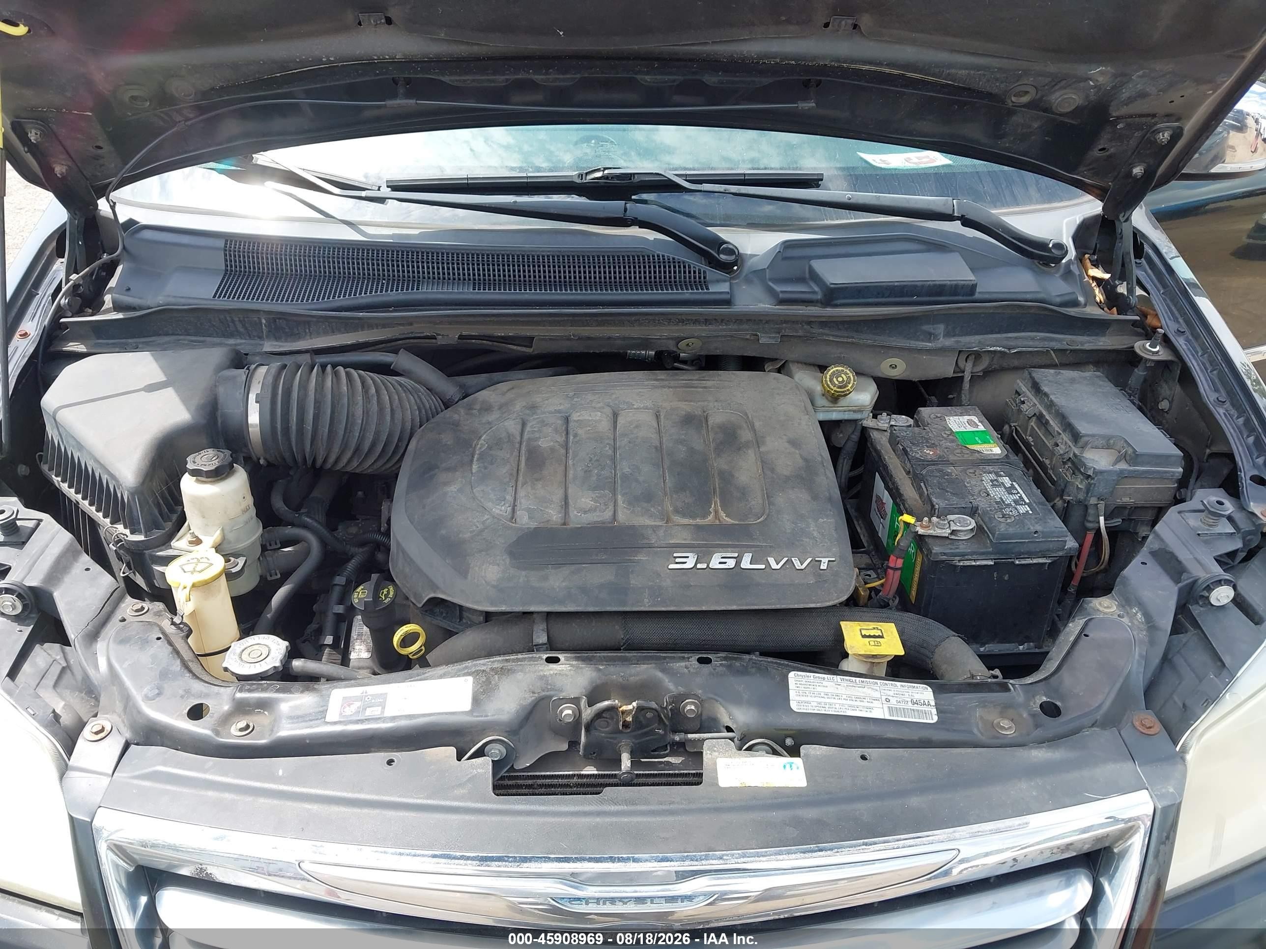 2013 Chrysler Town & Country Touring-l Black vin: 2C4RC1CGXDR806422