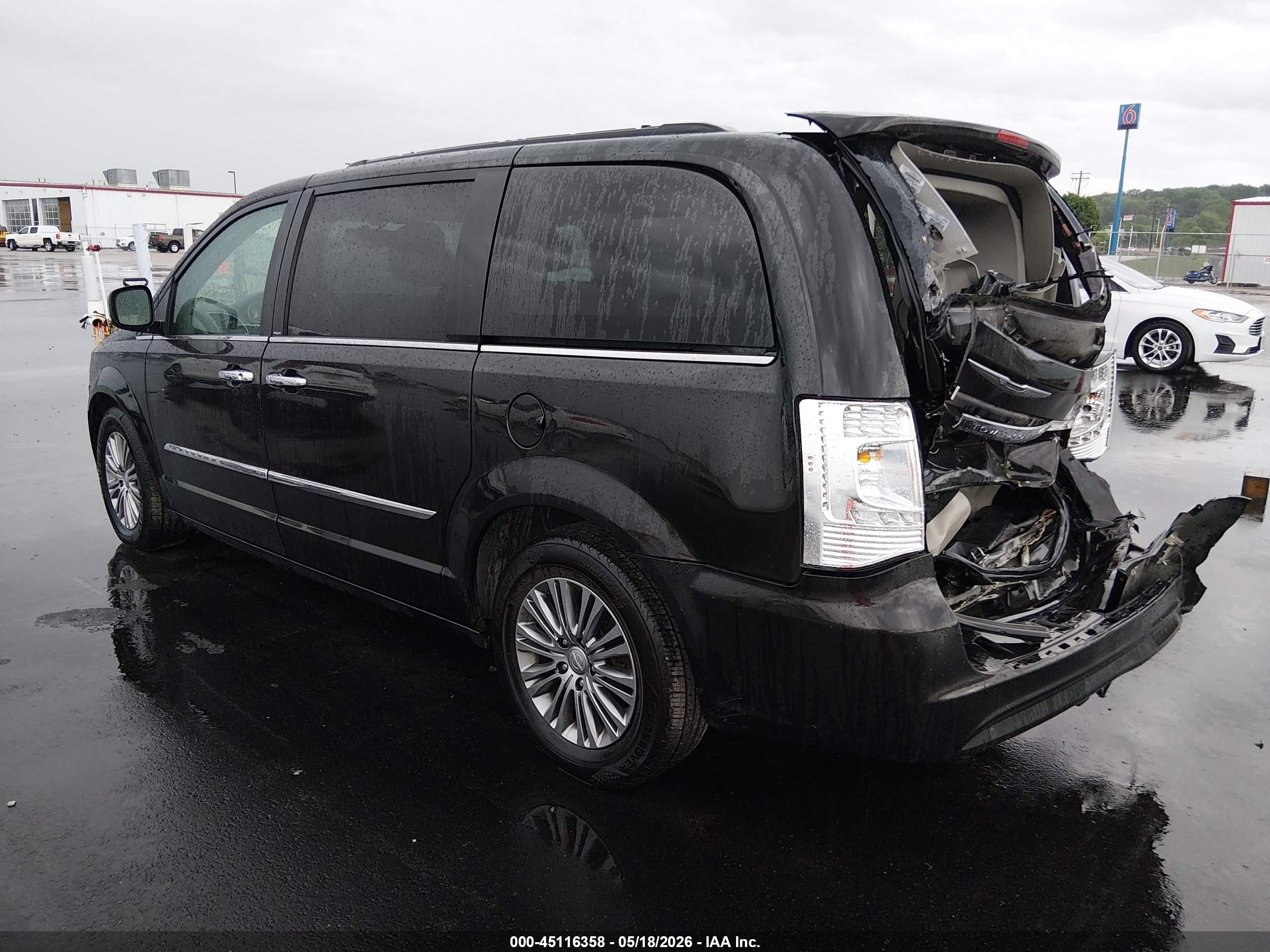 2014 Chrysler Town & Country Touring-l Black vin: 2C4RC1CGXER235161