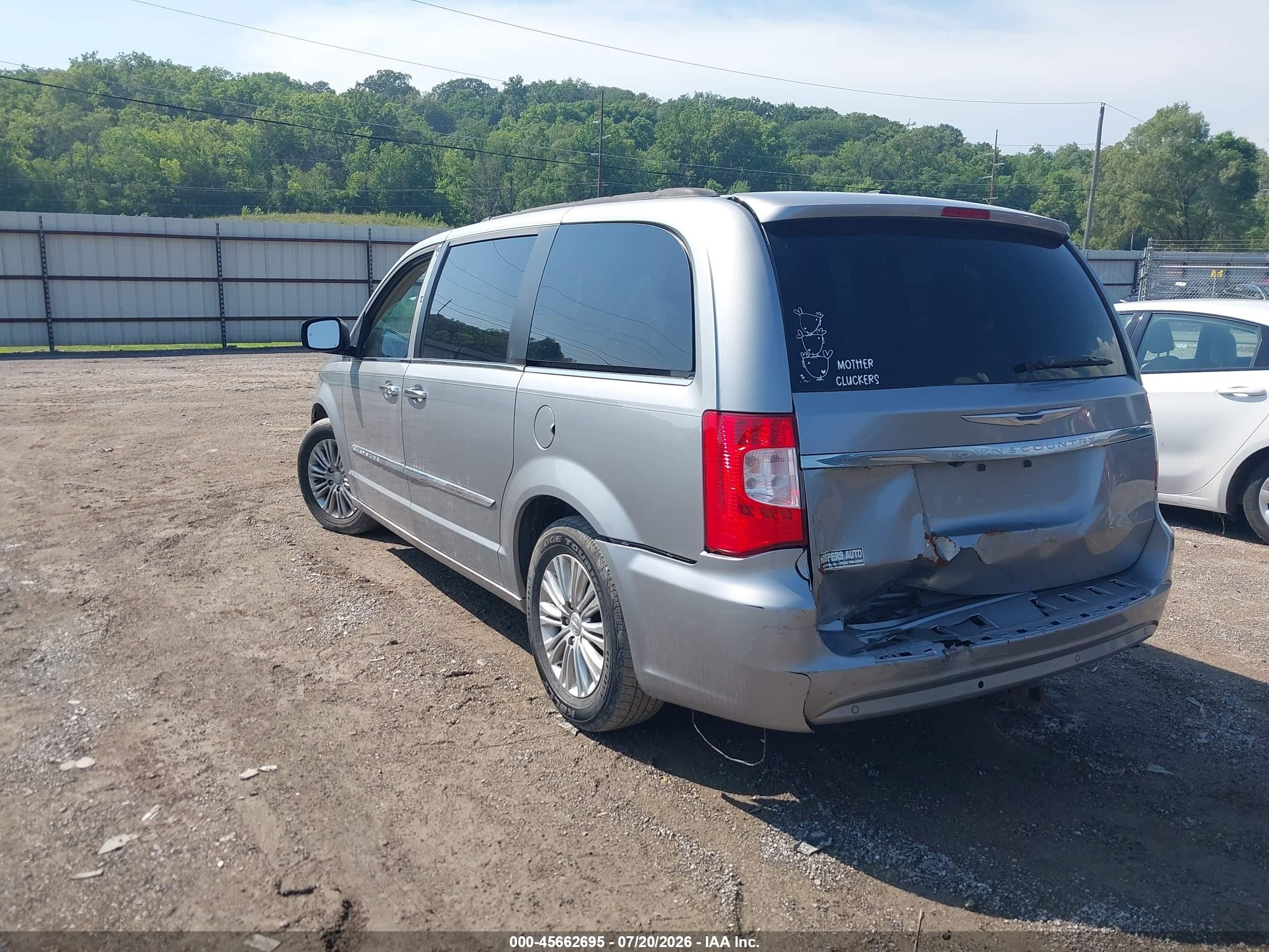 2015 Chrysler Town & Country Touring-l Серебряный vin: 2C4RC1CGXFR731286