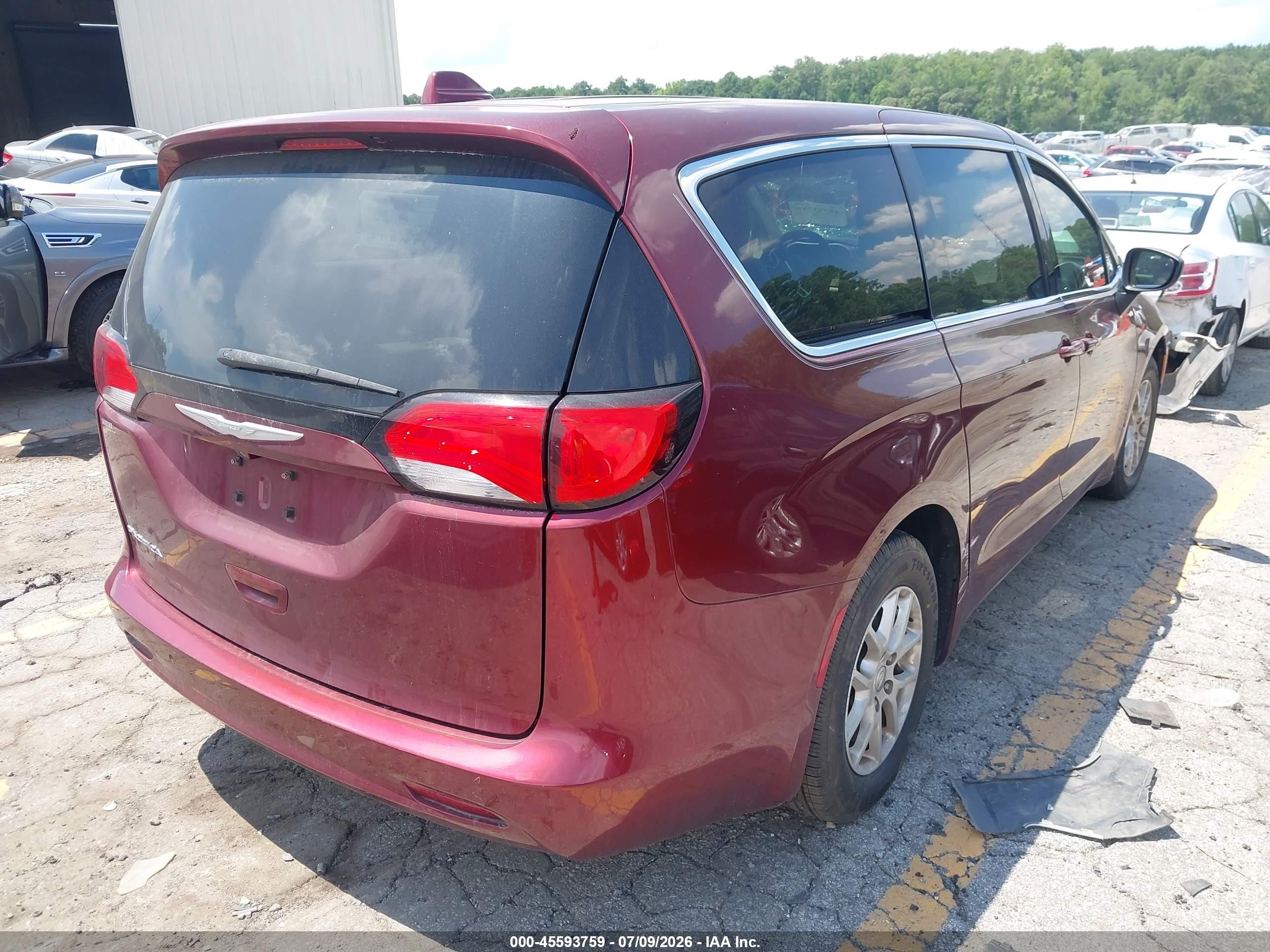 2017 Chrysler Pacifica Touring Red vin: 2C4RC1DG3HR508962