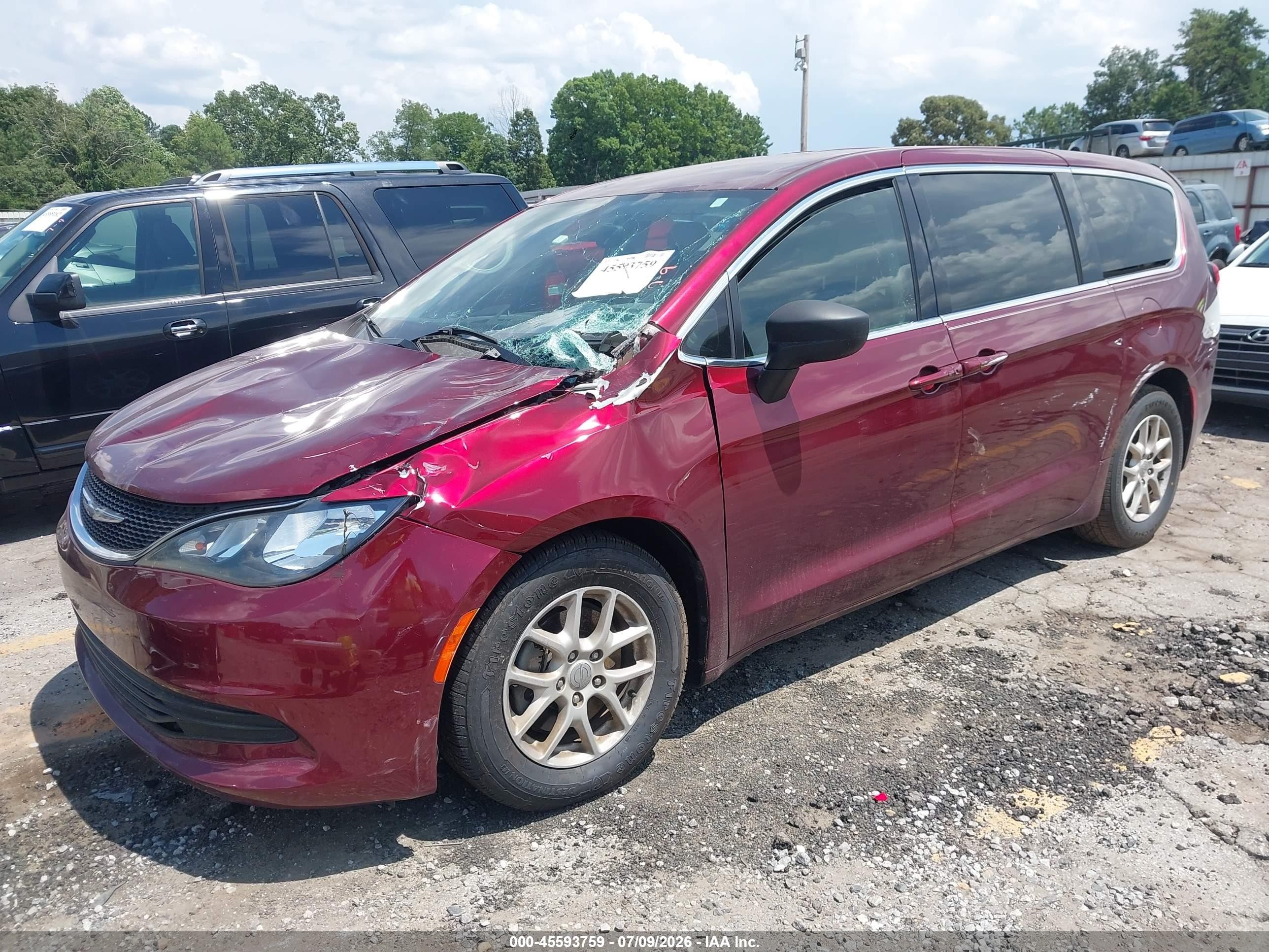 2017 Chrysler Pacifica Touring Red vin: 2C4RC1DG3HR508962