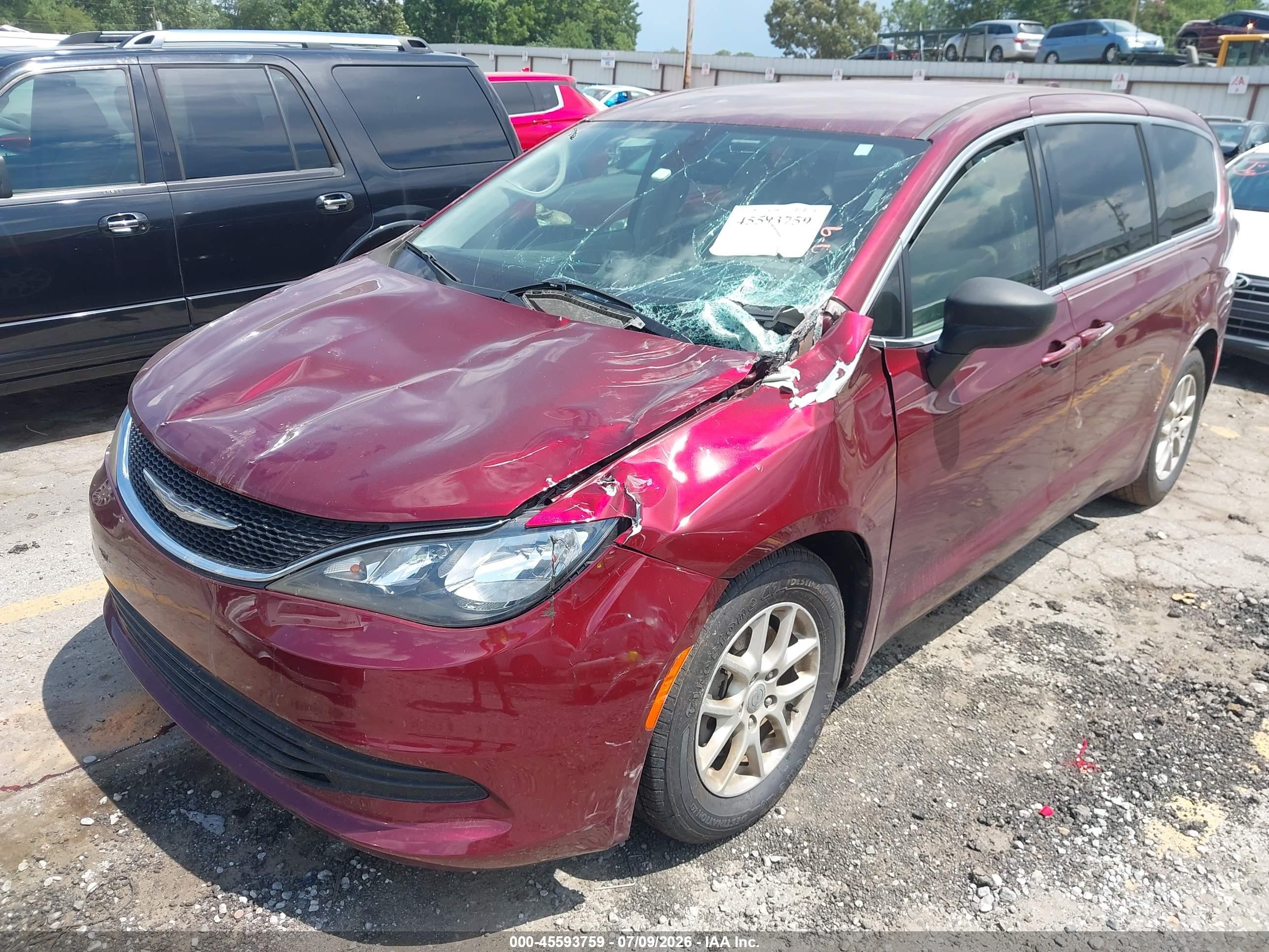 2017 Chrysler Pacifica Touring Red vin: 2C4RC1DG3HR508962