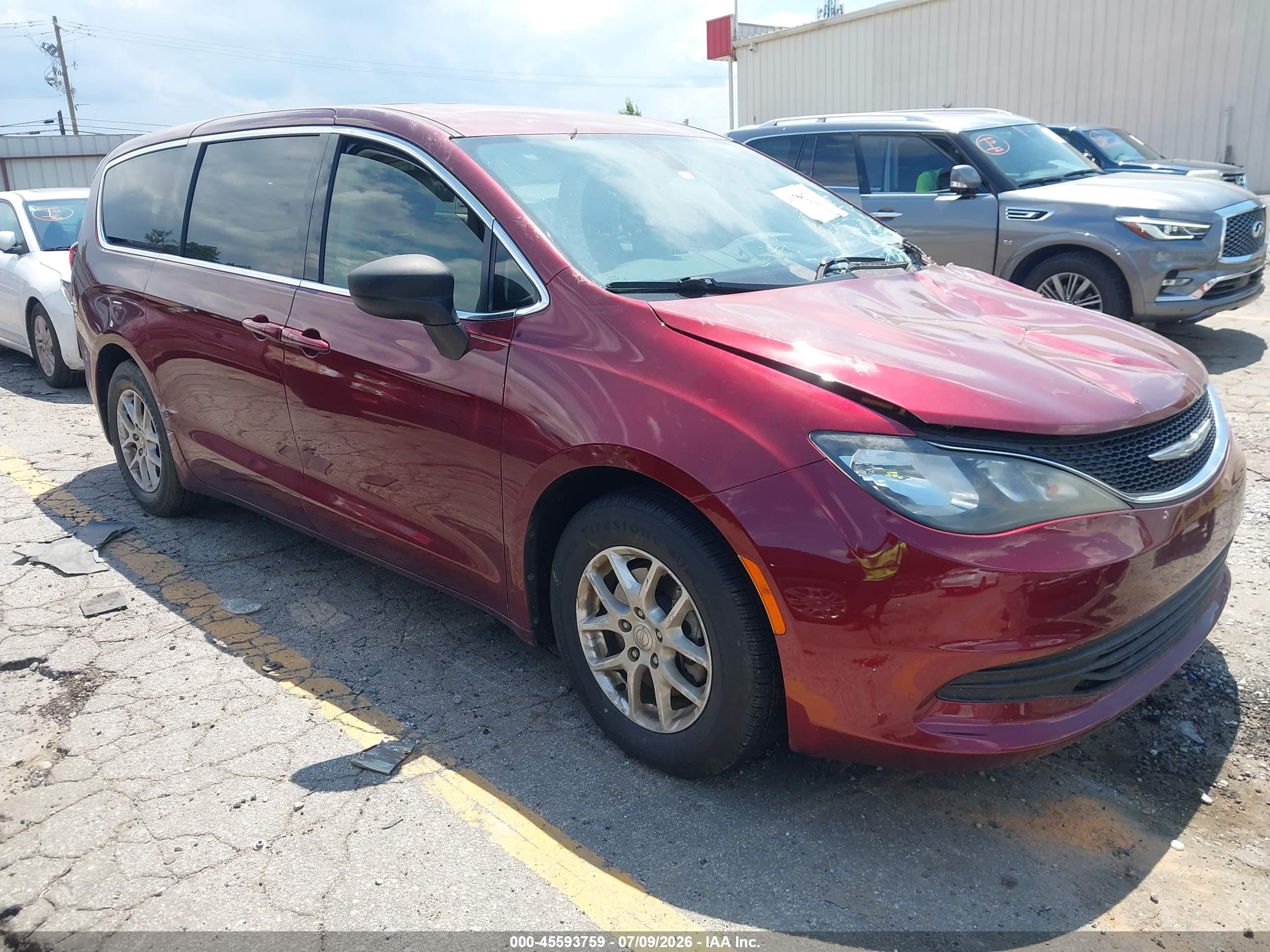 2017 Chrysler Pacifica Touring Red vin: 2C4RC1DG3HR508962