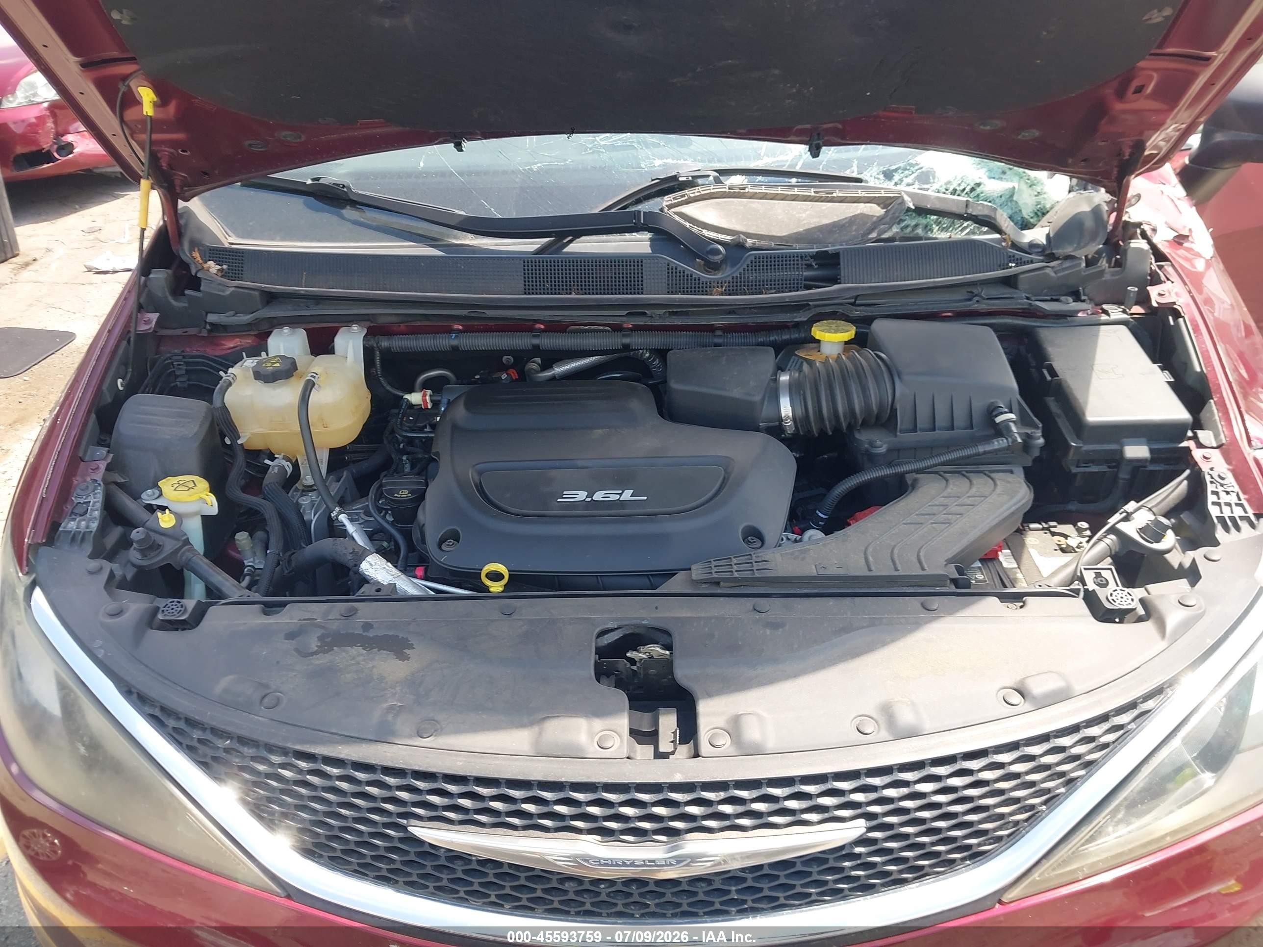 2017 Chrysler Pacifica Touring Red vin: 2C4RC1DG3HR508962