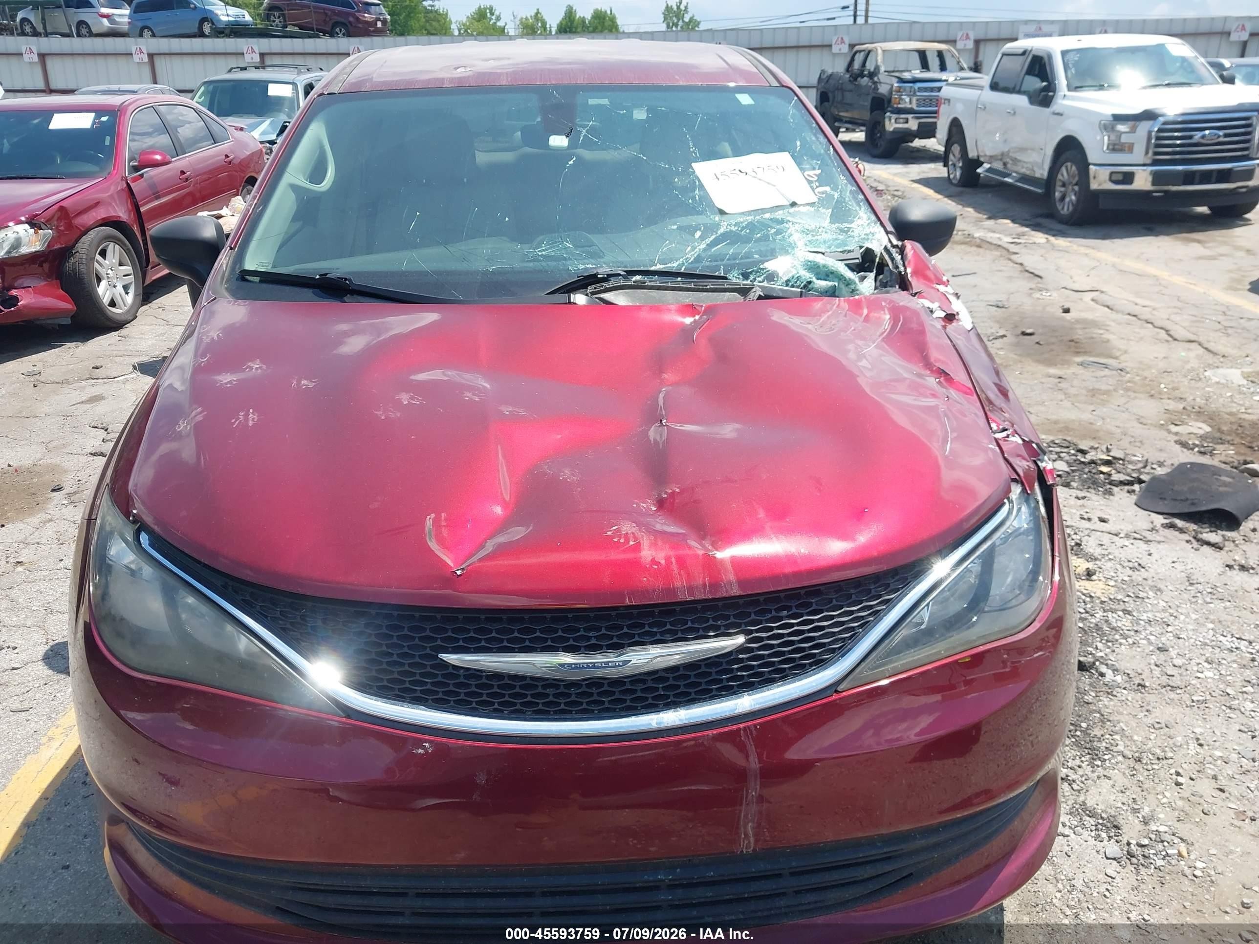 2017 Chrysler Pacifica Touring Red vin: 2C4RC1DG3HR508962