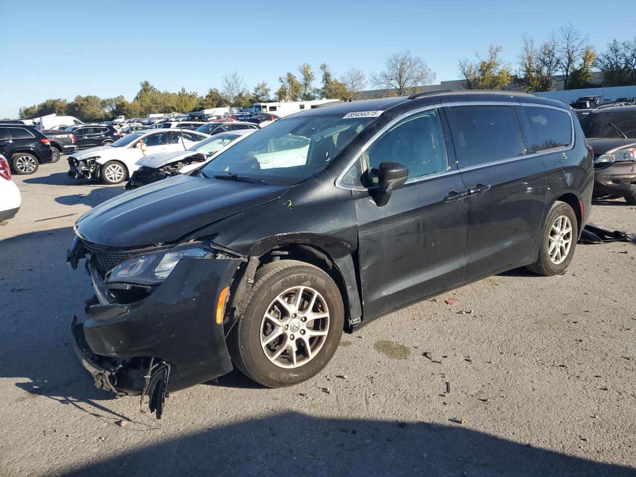2021 Chrysler Voyager Lxi Black vin: 2C4RC1DG8MR539604