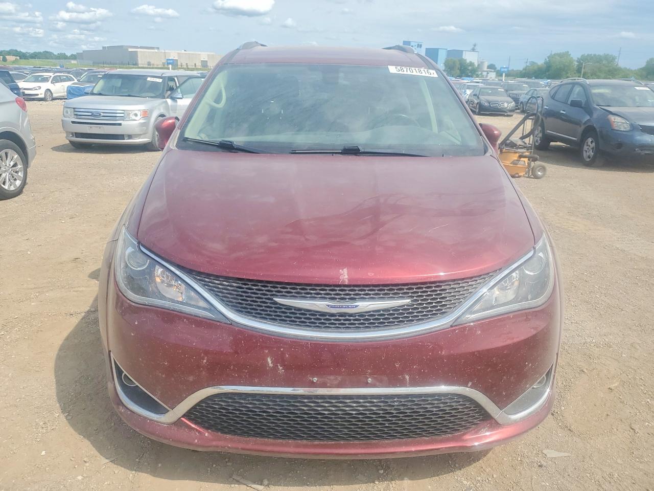 2017 Chrysler Pacifica Touring L Plus Maroon vin: 2C4RC1EG1HR584582