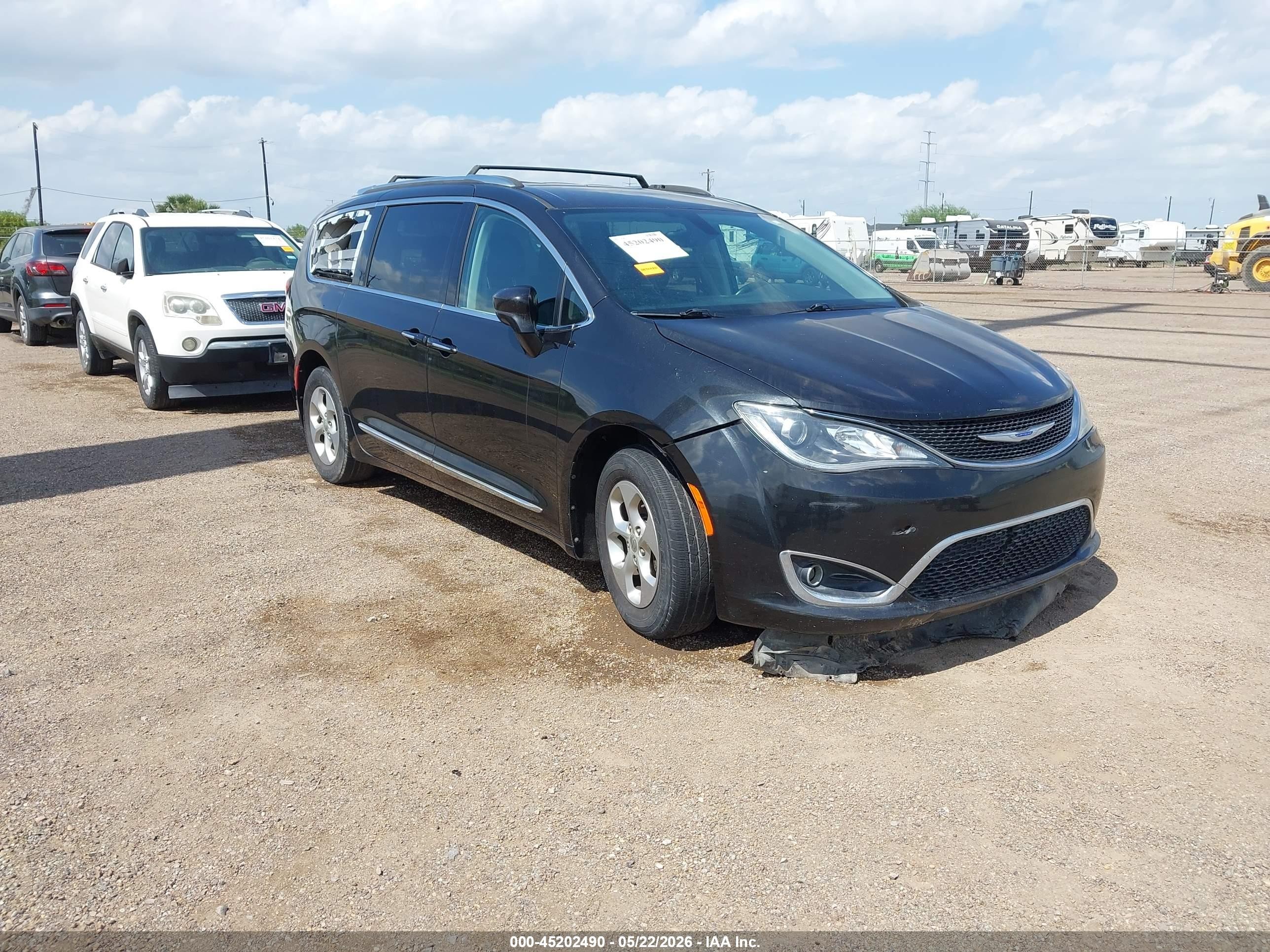 2017 Chrysler Pacifica Touring-l Plus Black vin: 2C4RC1EG6HR520814