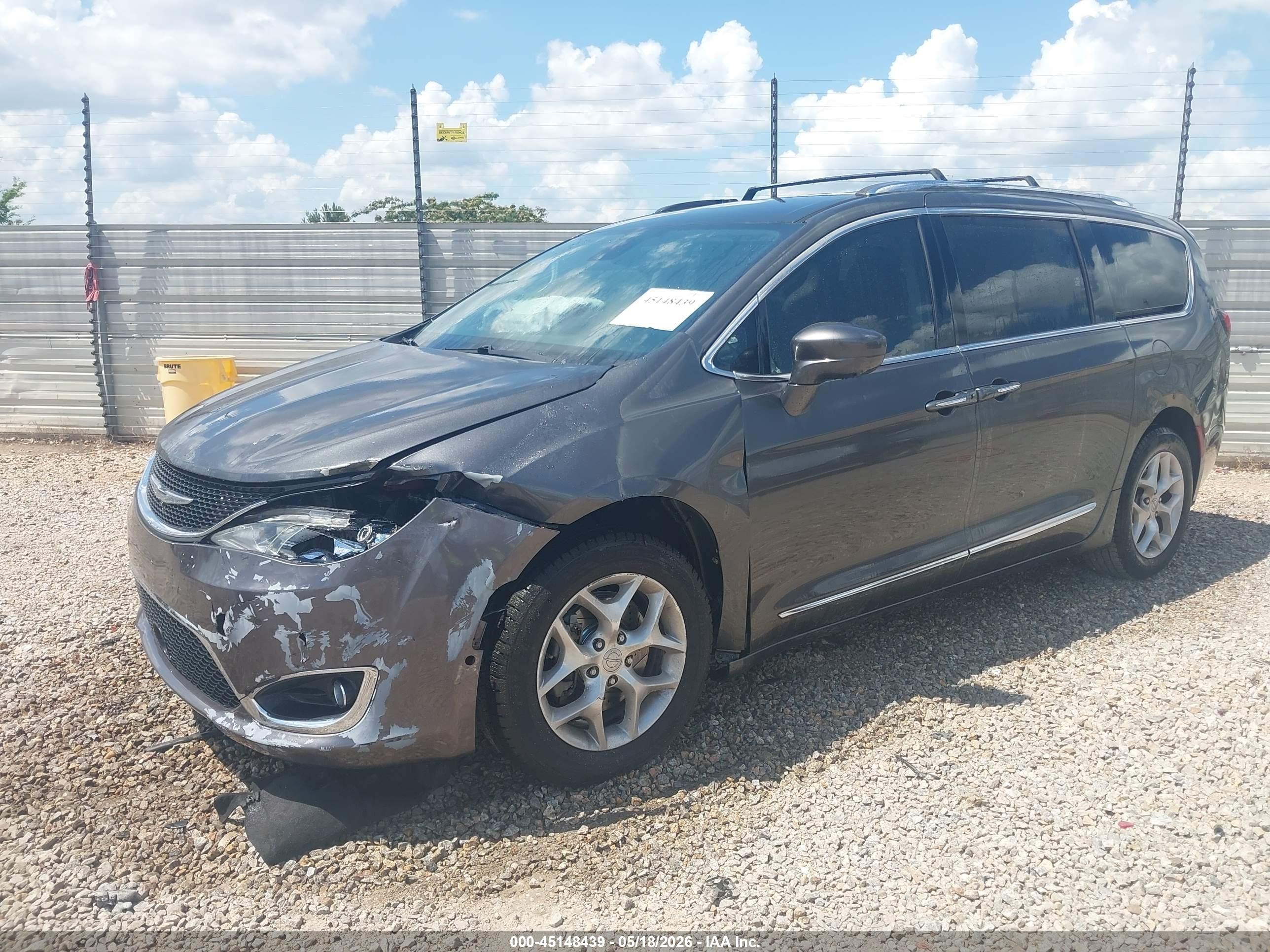 2017 Chrysler Pacifica Touring-l Plus Серый vin: 2C4RC1EG6HR836889