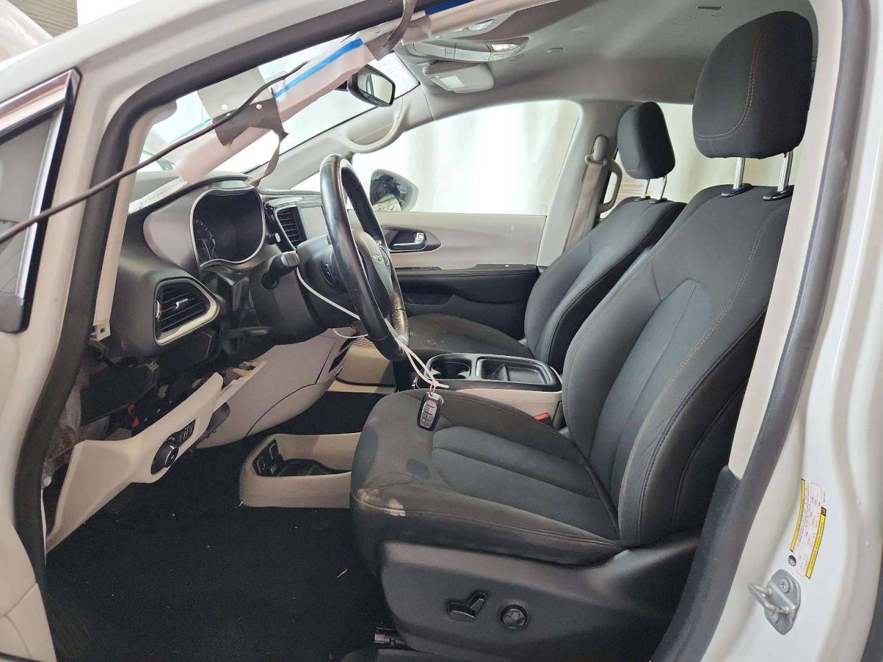 2020 Chrysler Pacifica Touring White vin: 2C4RC1FG4LR141401 Damage: Left Side Curtain Air Bag, Deployed, Replacement Required