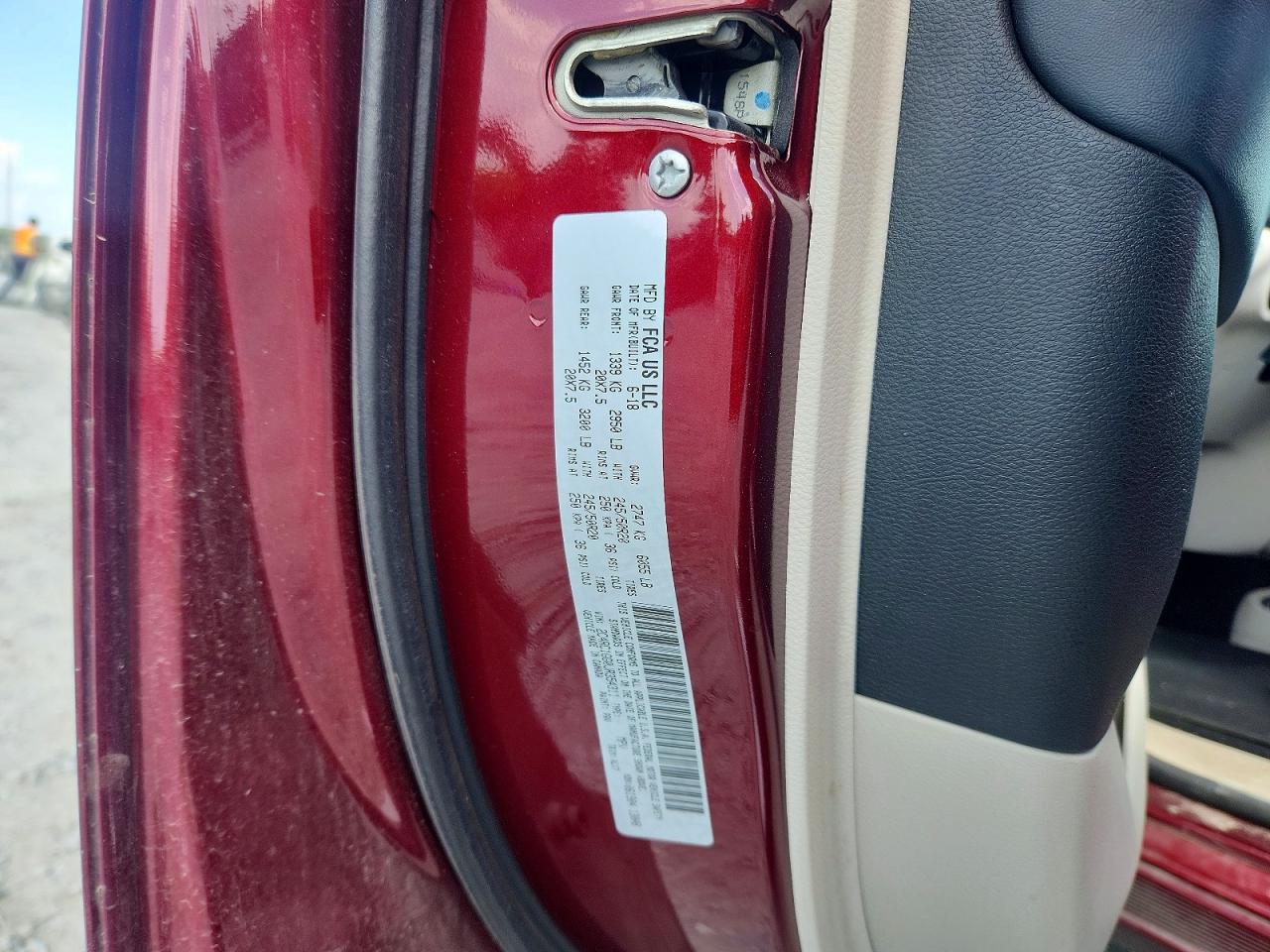 2018 Chrysler Pacifica Limited Burgundy vin: 2C4RC1GG0JR354311
