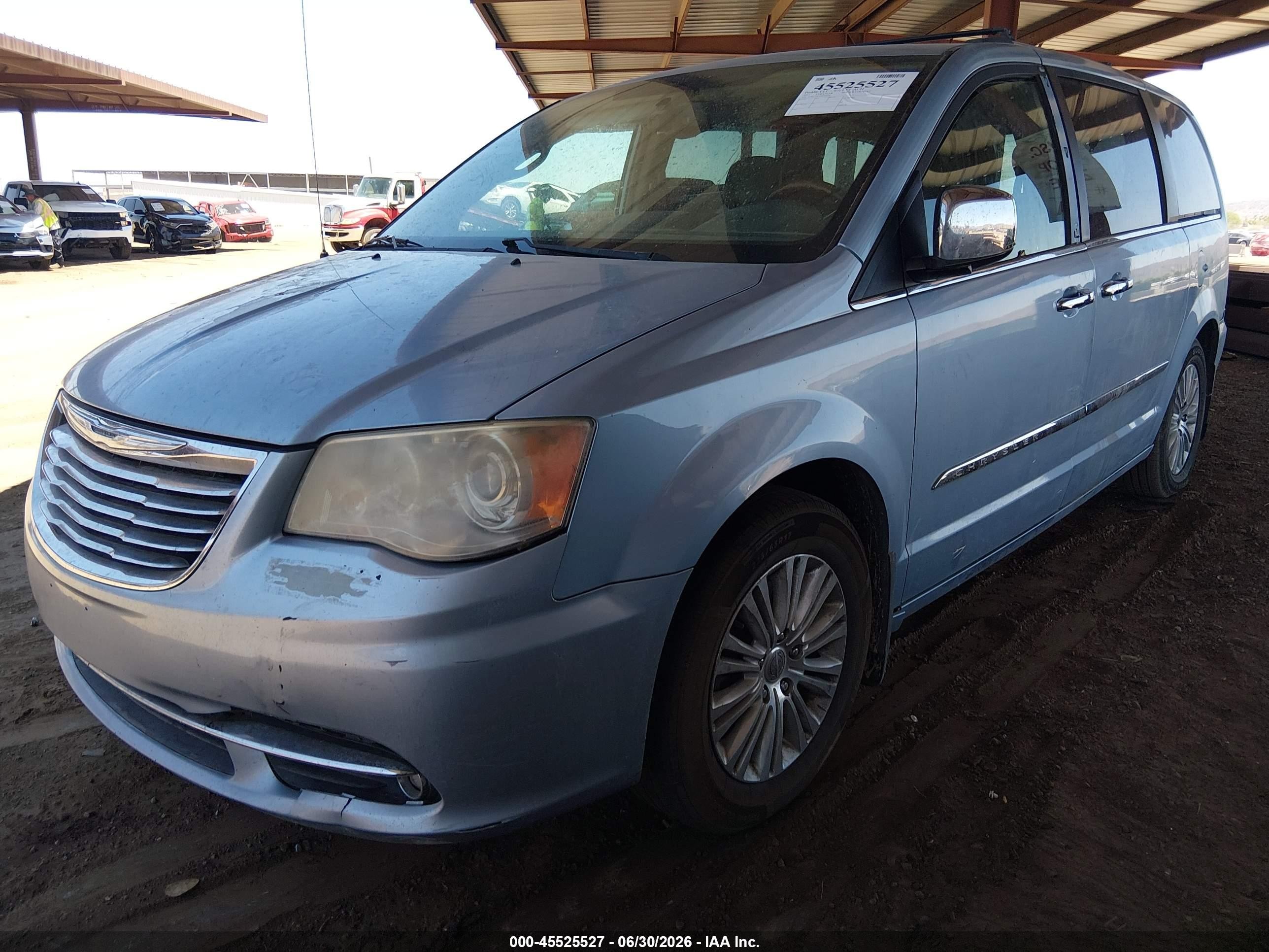 2013 Chrysler Town & Country Limited Light Blue vin: 2C4RC1GG1DR508738
