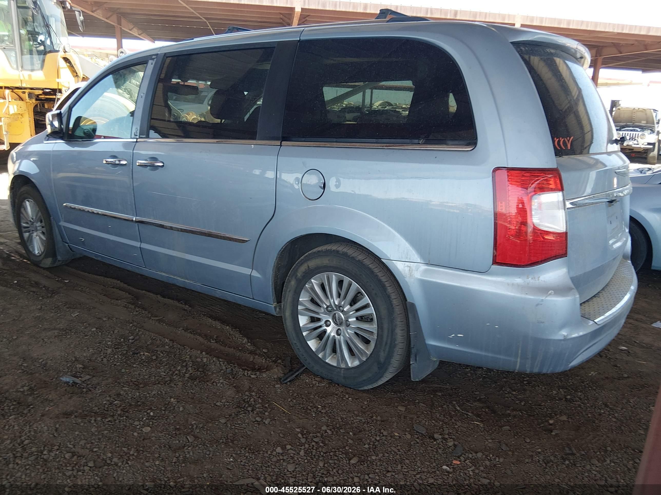 2013 Chrysler Town & Country Limited Light Blue vin: 2C4RC1GG1DR508738