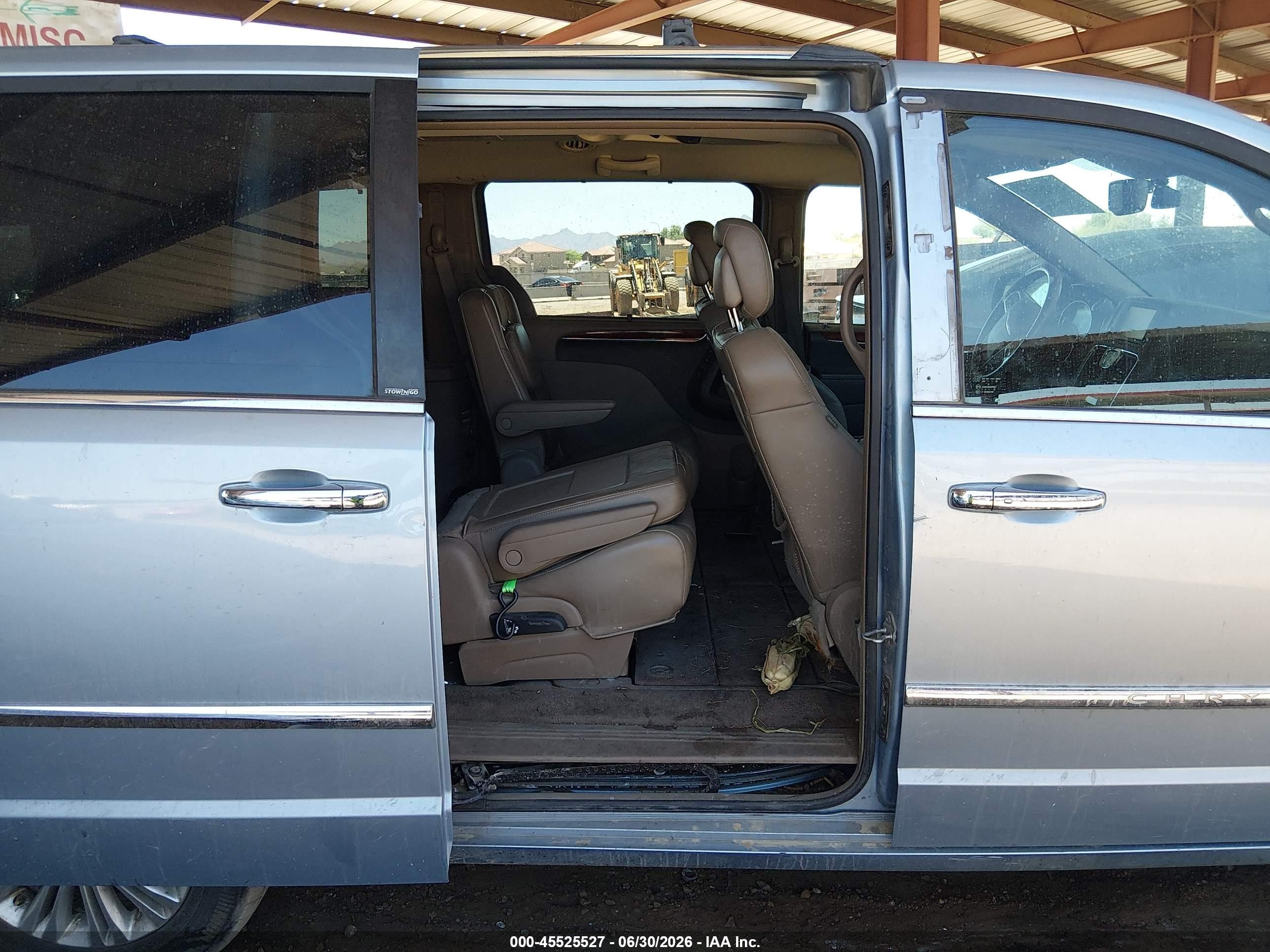 2013 Chrysler Town & Country Limited Light Blue vin: 2C4RC1GG1DR508738
