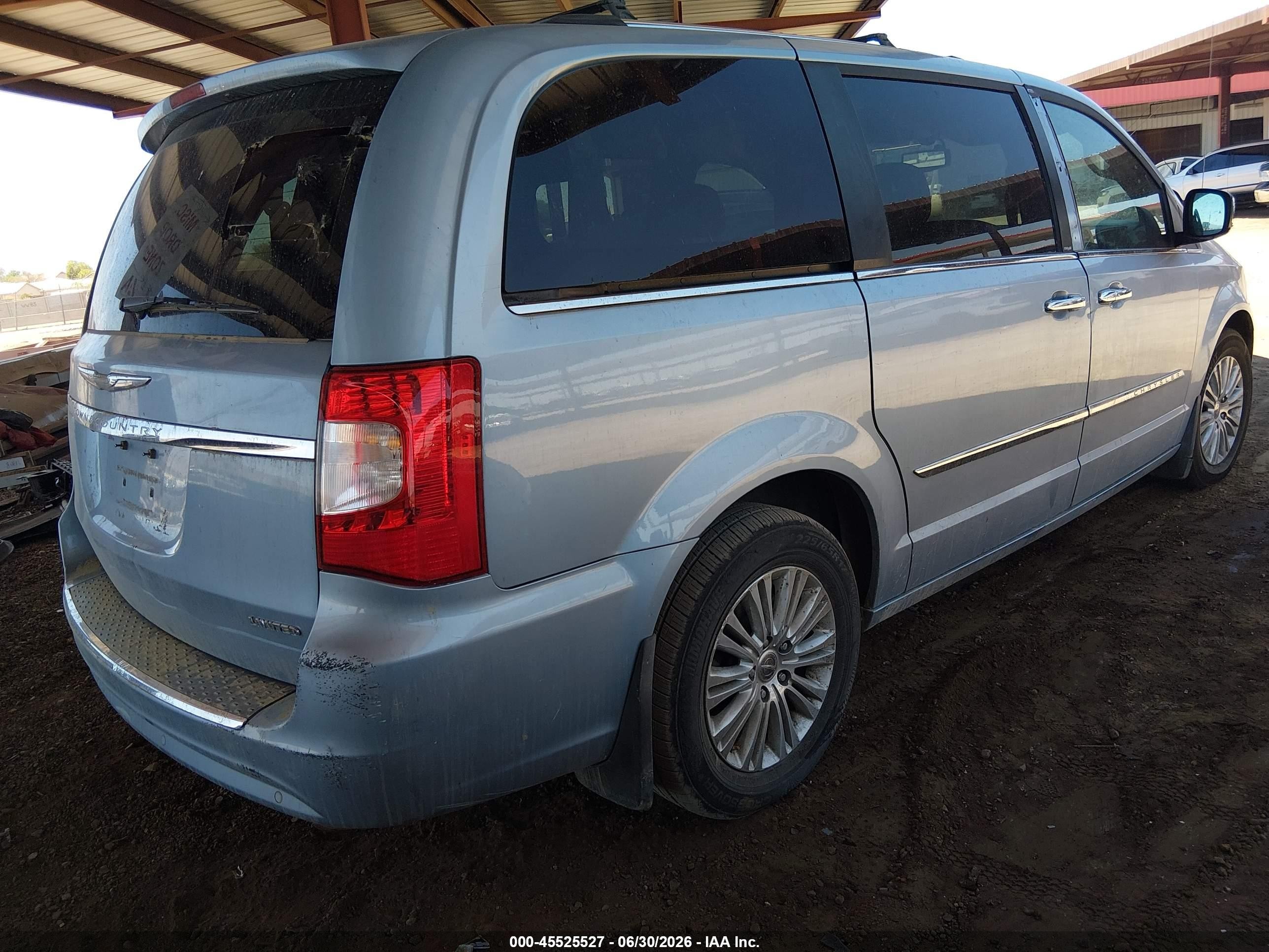 2013 Chrysler Town & Country Limited Light Blue vin: 2C4RC1GG1DR508738