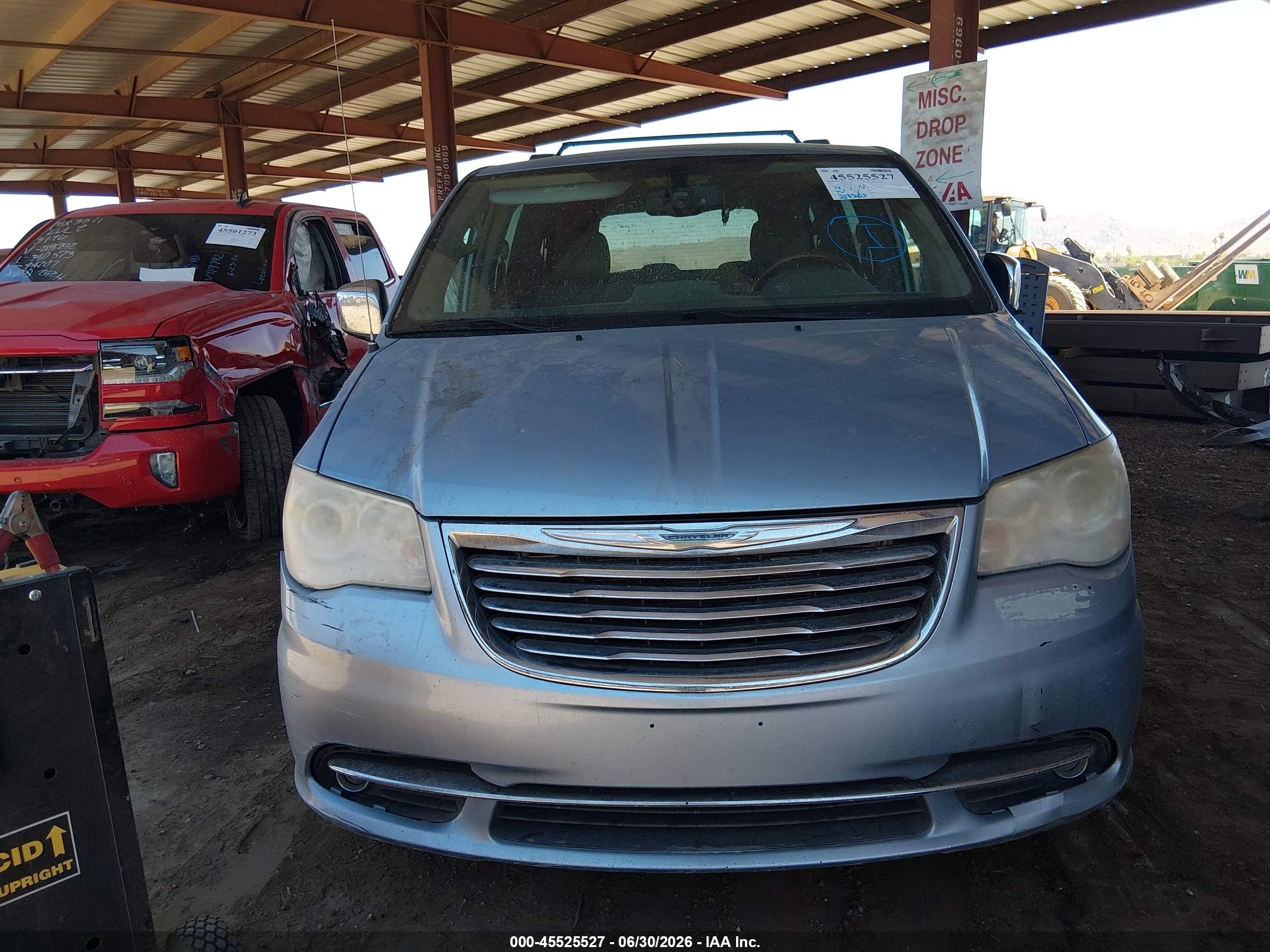 2013 Chrysler Town & Country Limited Light Blue vin: 2C4RC1GG1DR508738