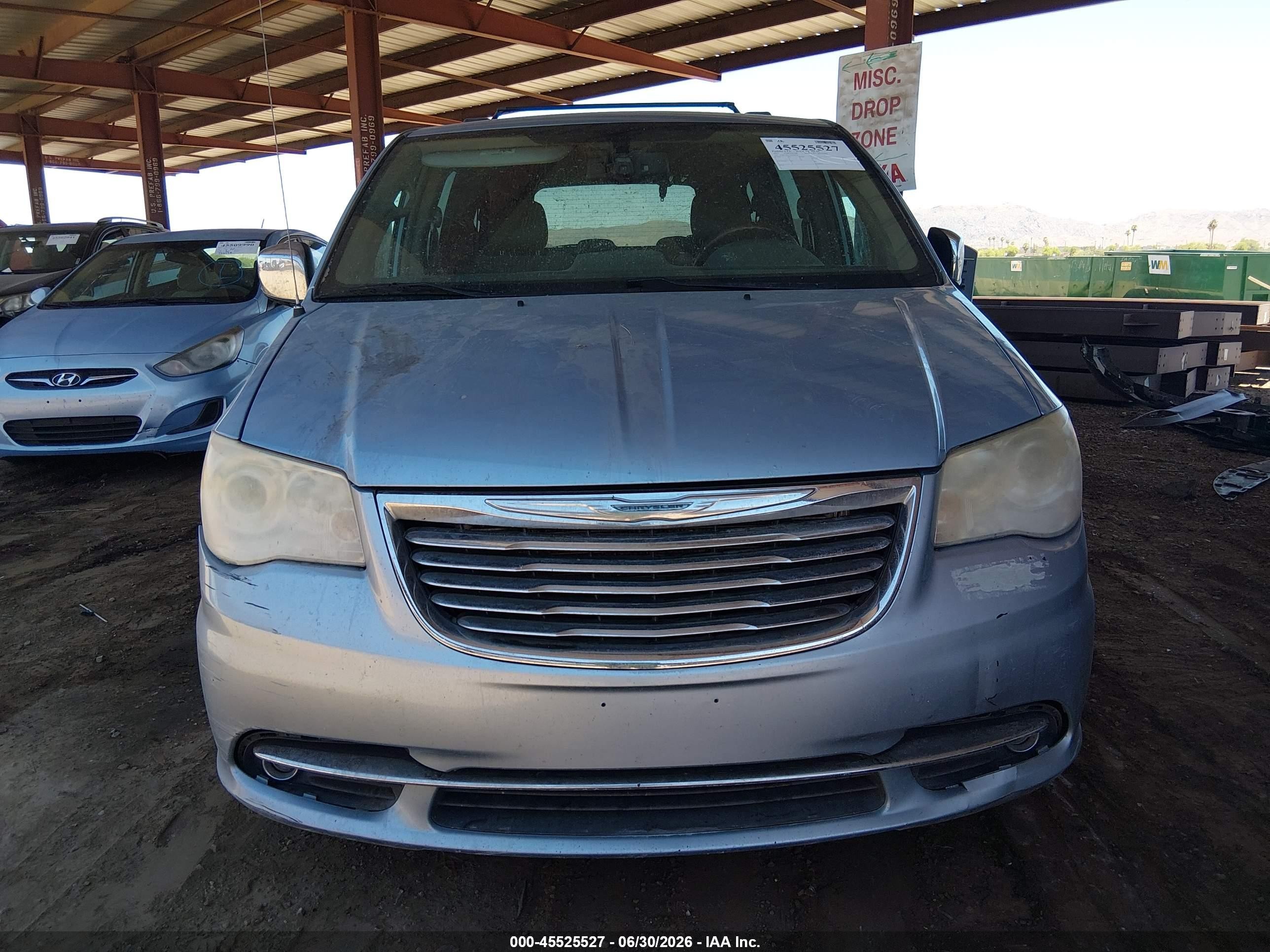 2013 Chrysler Town & Country Limited Light Blue vin: 2C4RC1GG1DR508738
