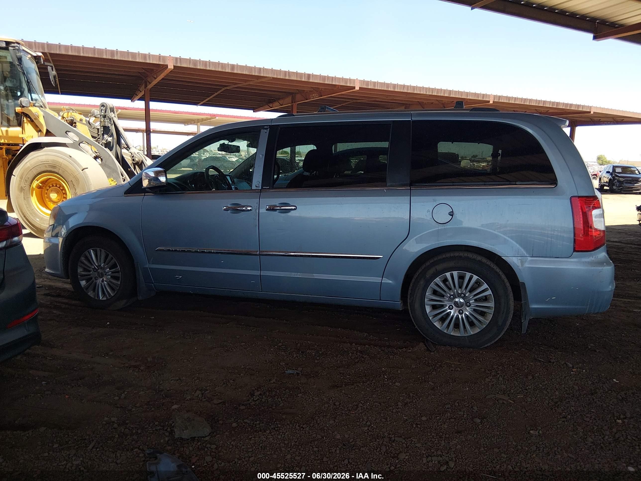2013 Chrysler Town & Country Limited Light Blue vin: 2C4RC1GG1DR508738